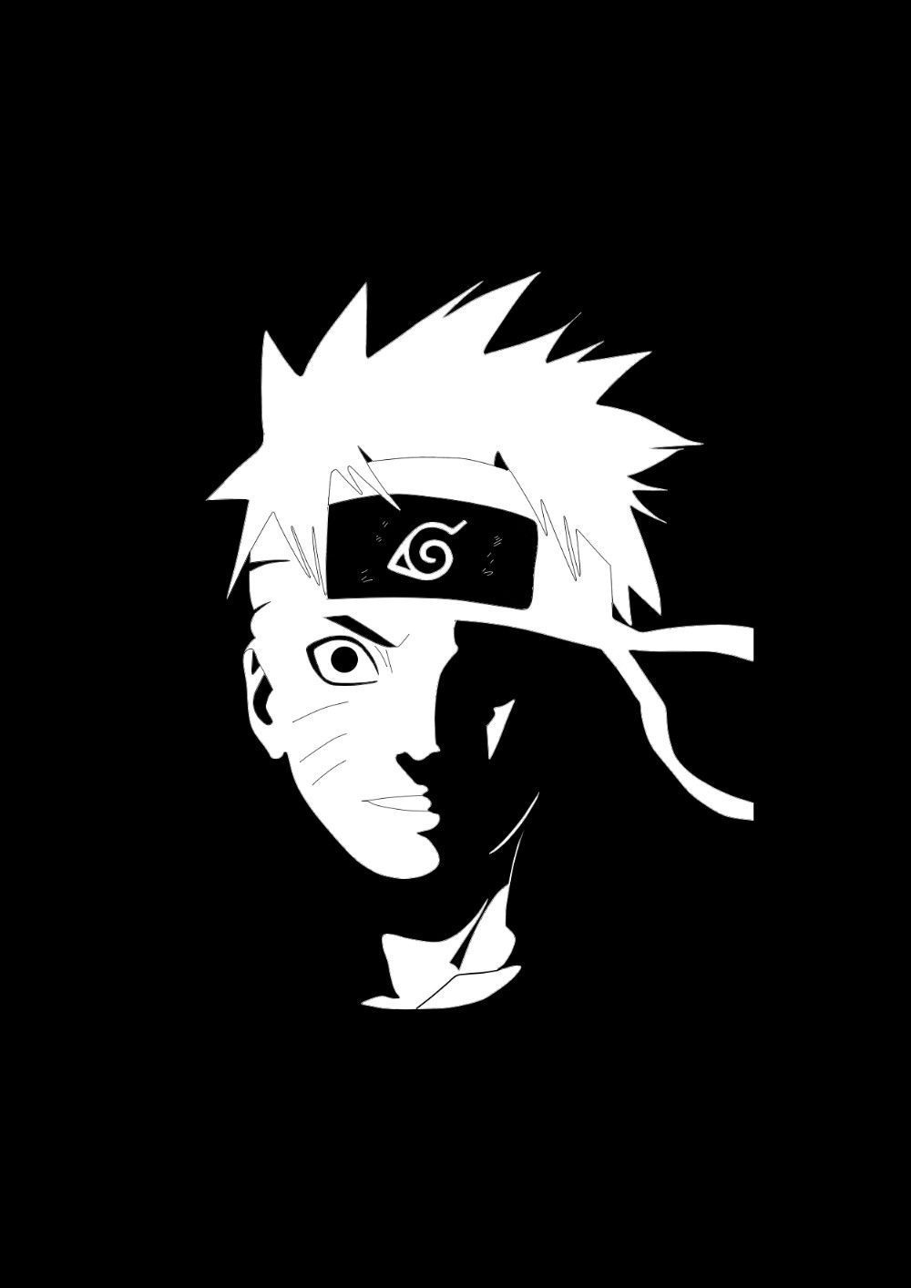 1000x1420 Naruto Shippuden Black and White Wallpaper Free Naruto Shippuden Black and White Background, Phone