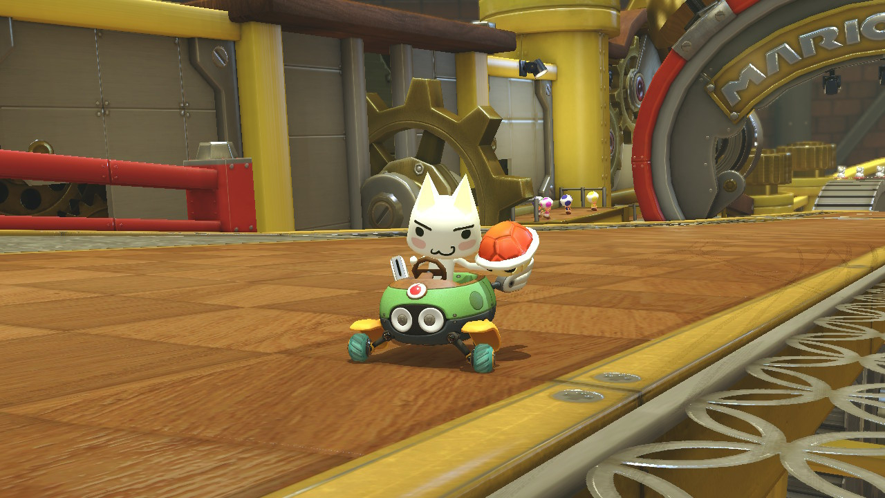 1280x720 Toro Inoue over Isabelle [Mario Kart 8 Deluxe] [Mods], Desktop