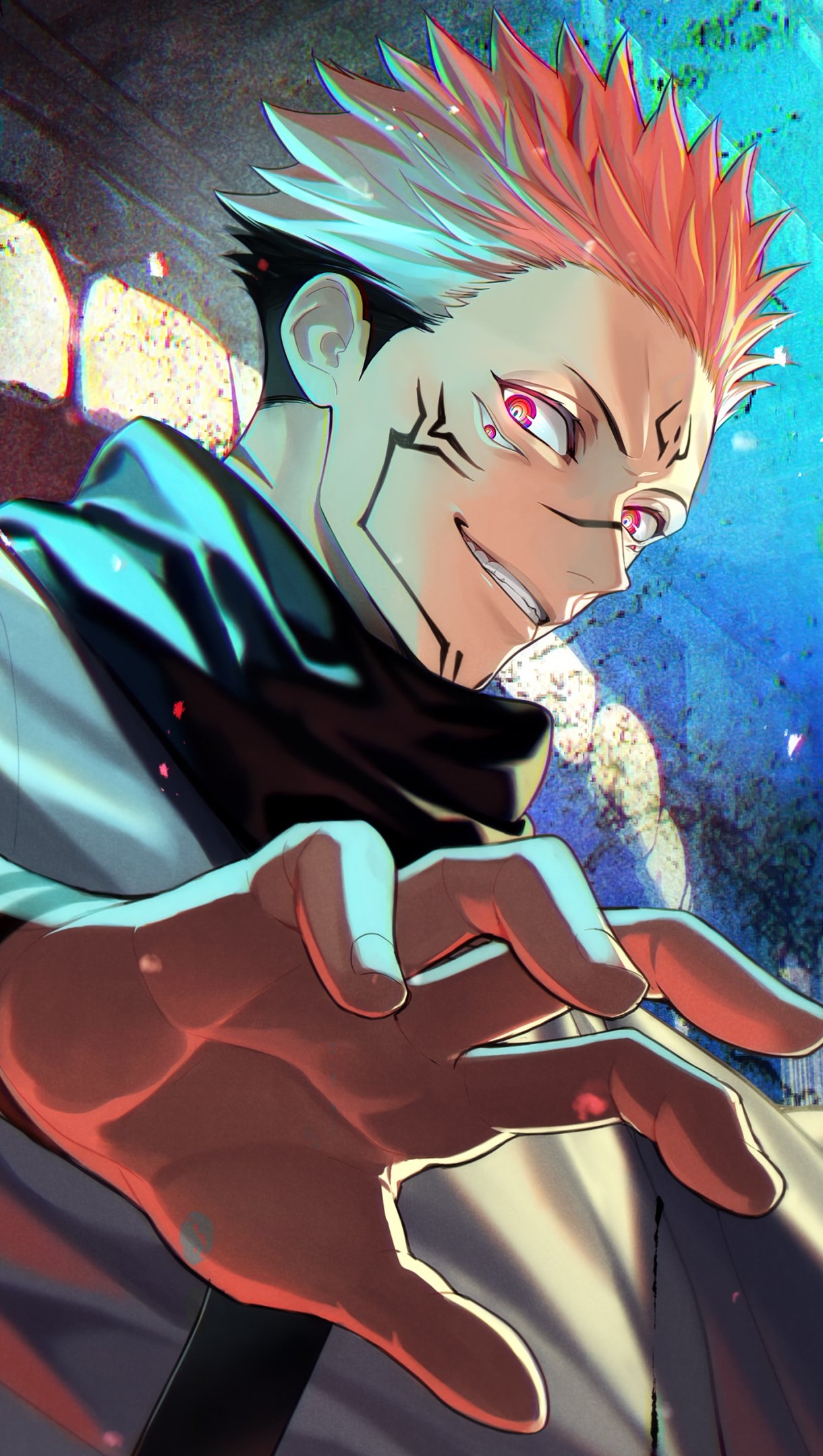 1220x2160 Sukuna from Jujutsu Kaisen Anime Wallpaper 4k Ultra HD, Phone