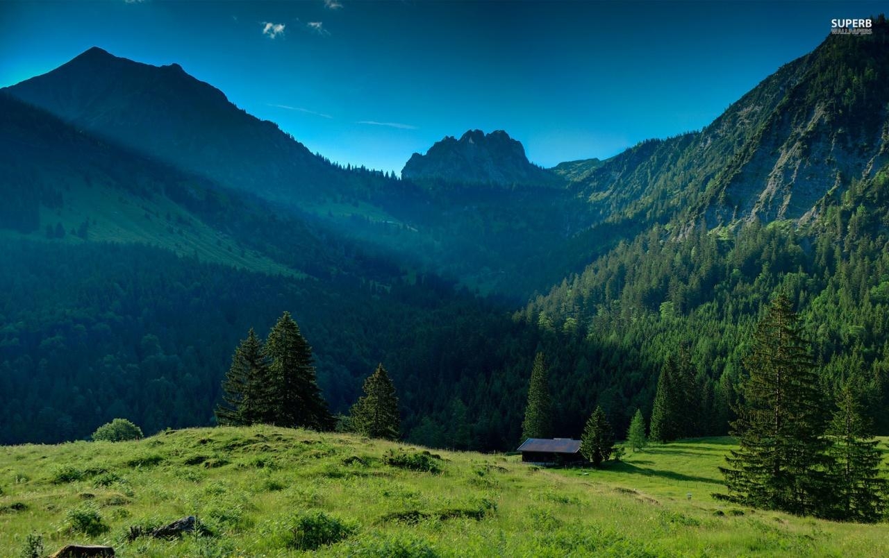 1280x810 Cabin Nice Mountains & Grass wallpaper. Cabin Nice, Desktop