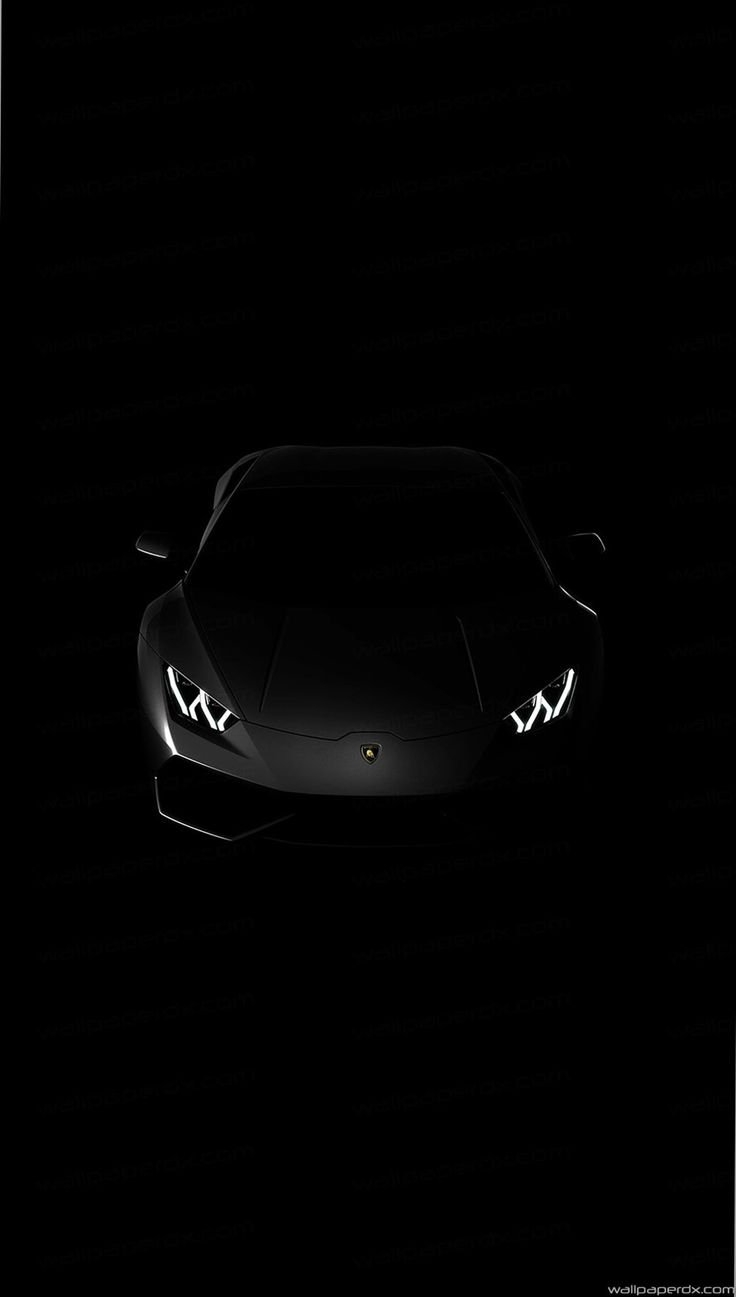 740x1300 Lamborghini Huracan Matte Black Wallpaper Download, Phone