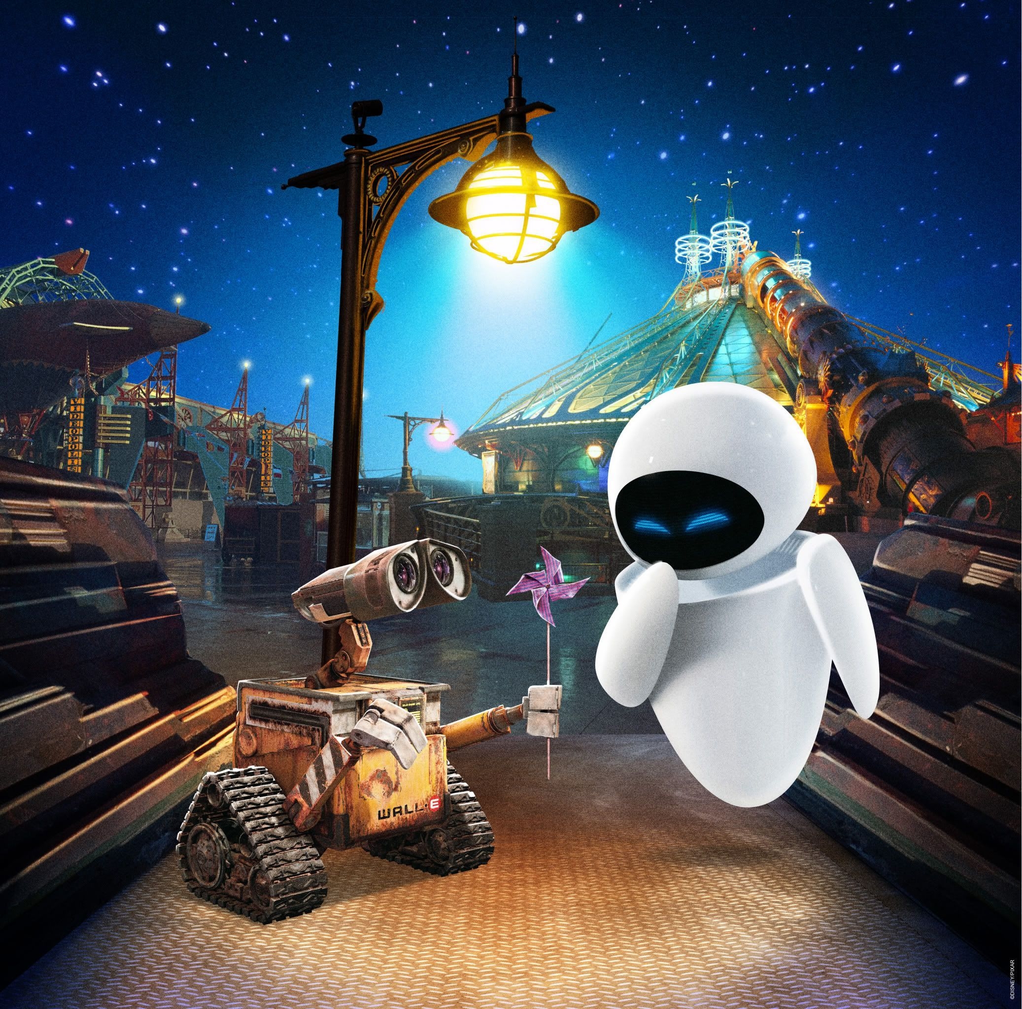 2080x2050 Wall e eve, Disney wall.com, Desktop