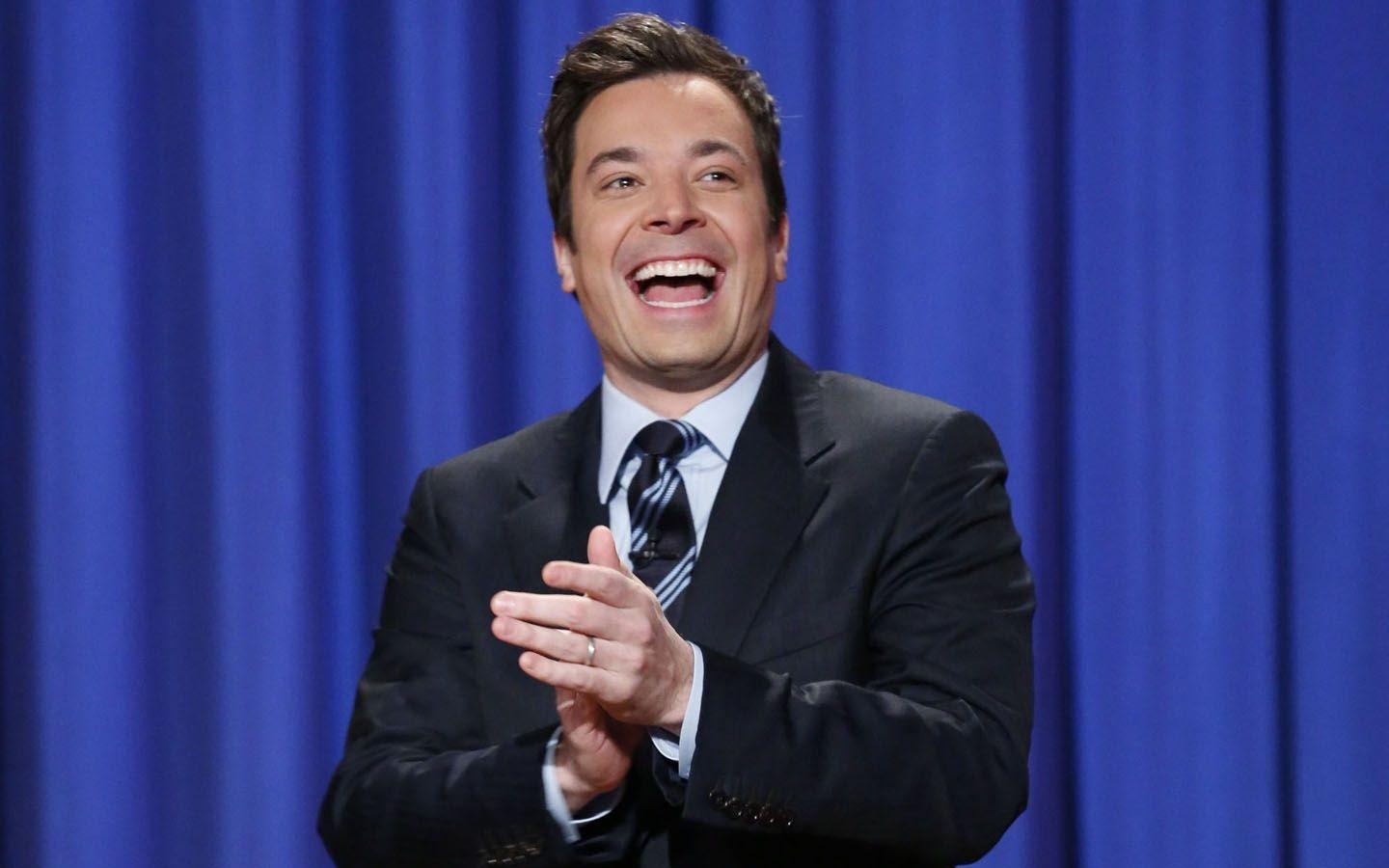 1440x900 Jimmy Fallon laughing & clapping, Desktop