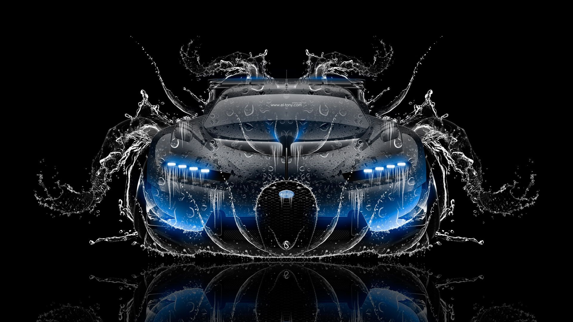 1920x1080 Bugatti Vision Gran Turismo FrontUp Super Water Car 2016 el Tony, Desktop