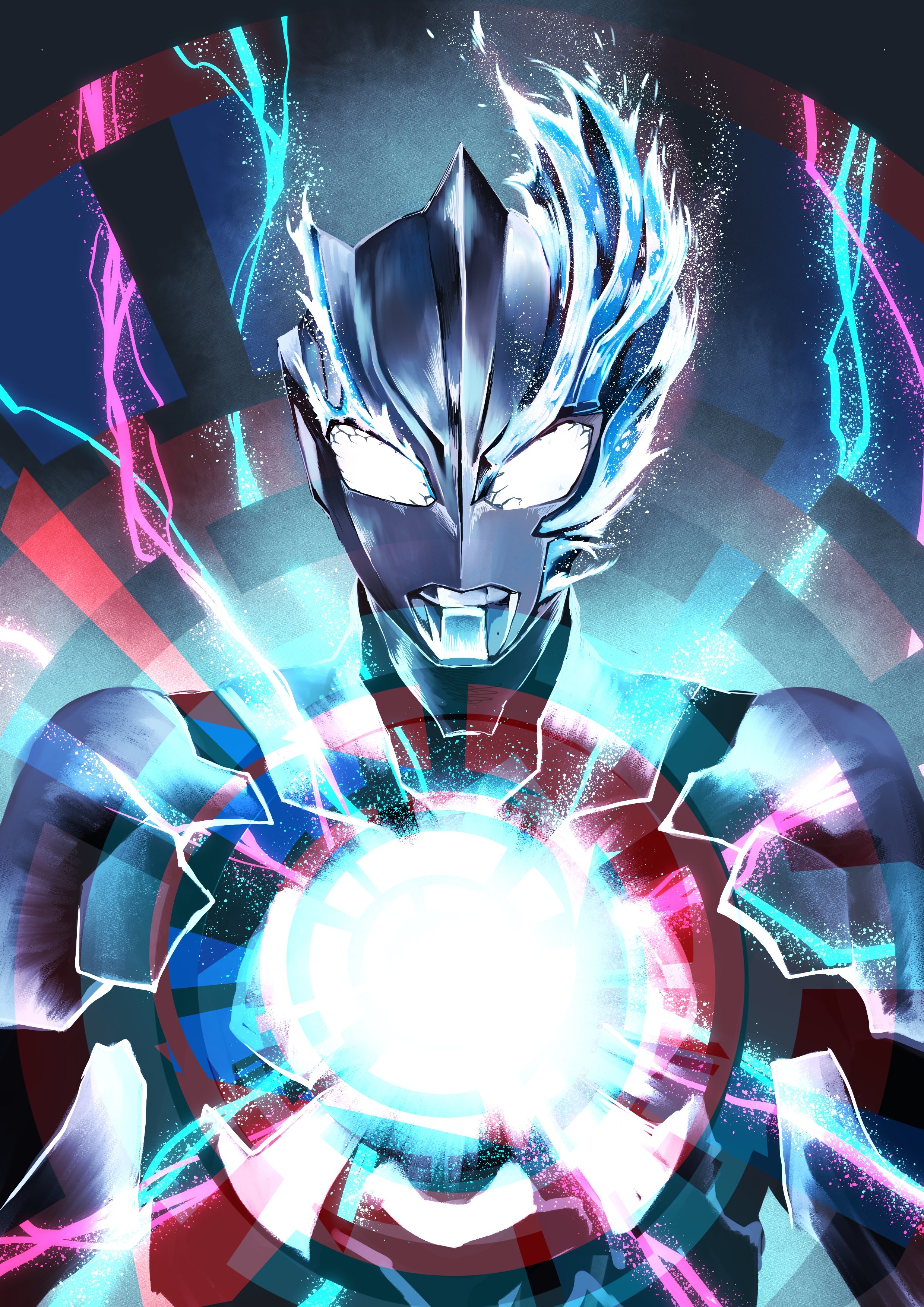 2480x3510 Ultraman Blazar Anime Image, Phone