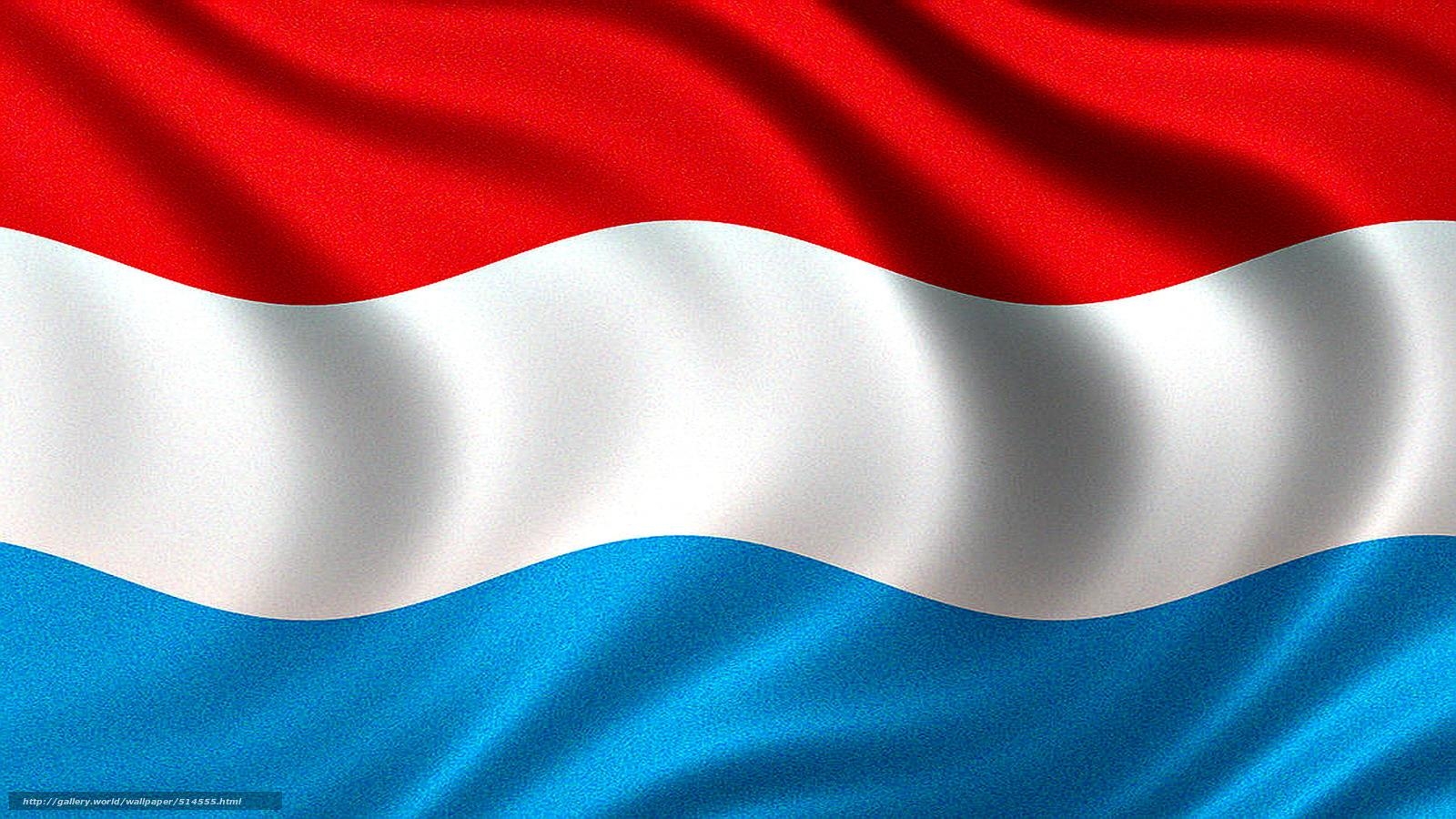 1600x900 Flag of Luxembourg, Luxembourg flag, Grand Duchy of Luxembourg flag, Desktop