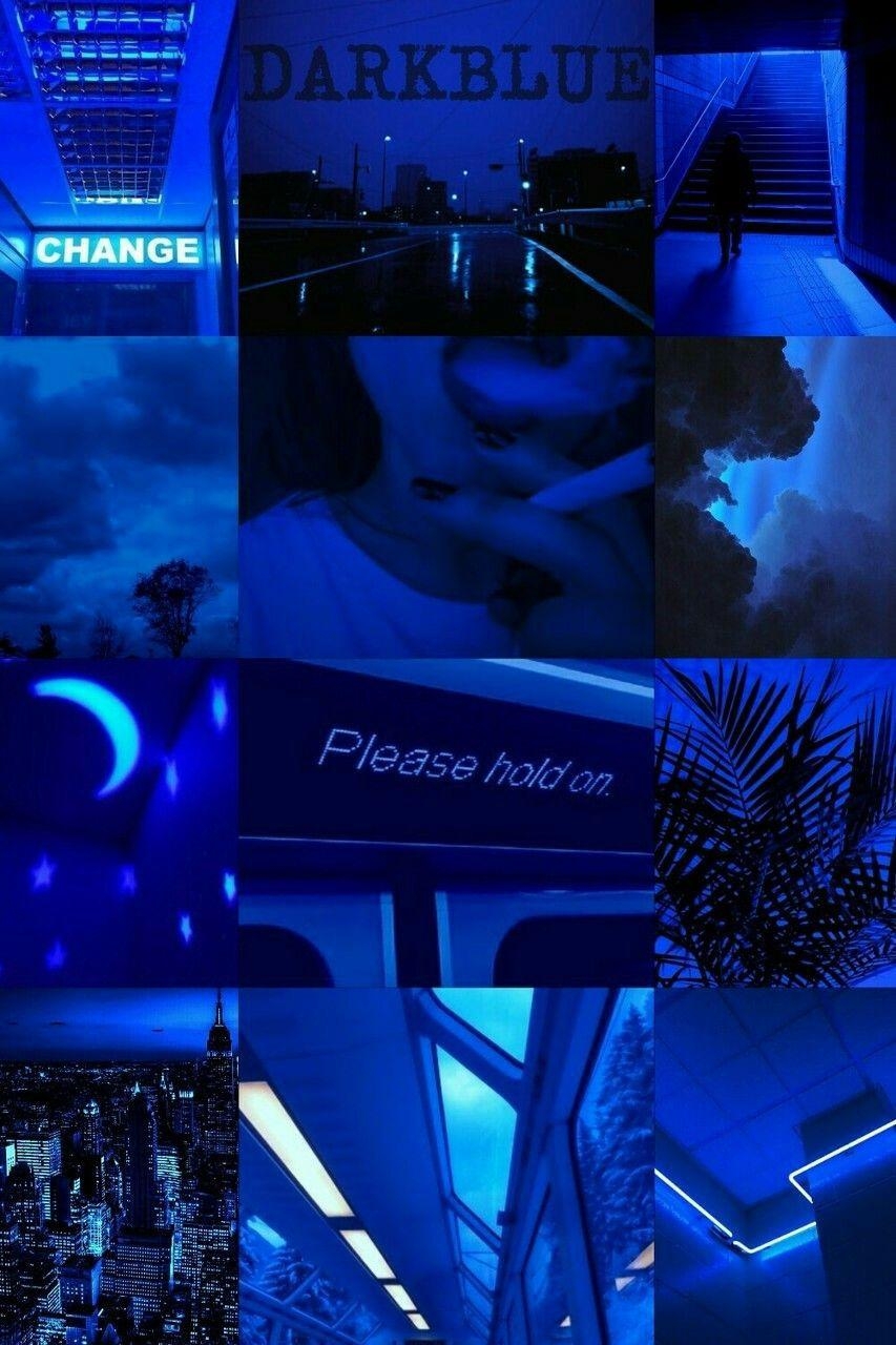 860x1280 ☮ * ° ♥ ˚ℒℴѵℯ cjf. Black & Blues. Blue aesthetic, Phone