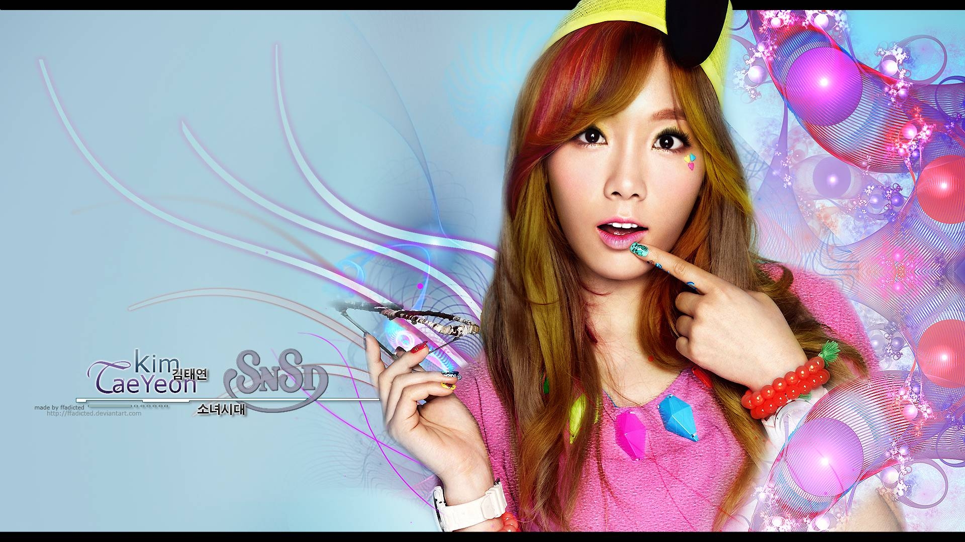 1920x1080 SNSD Fractal Wallpaper, Desktop