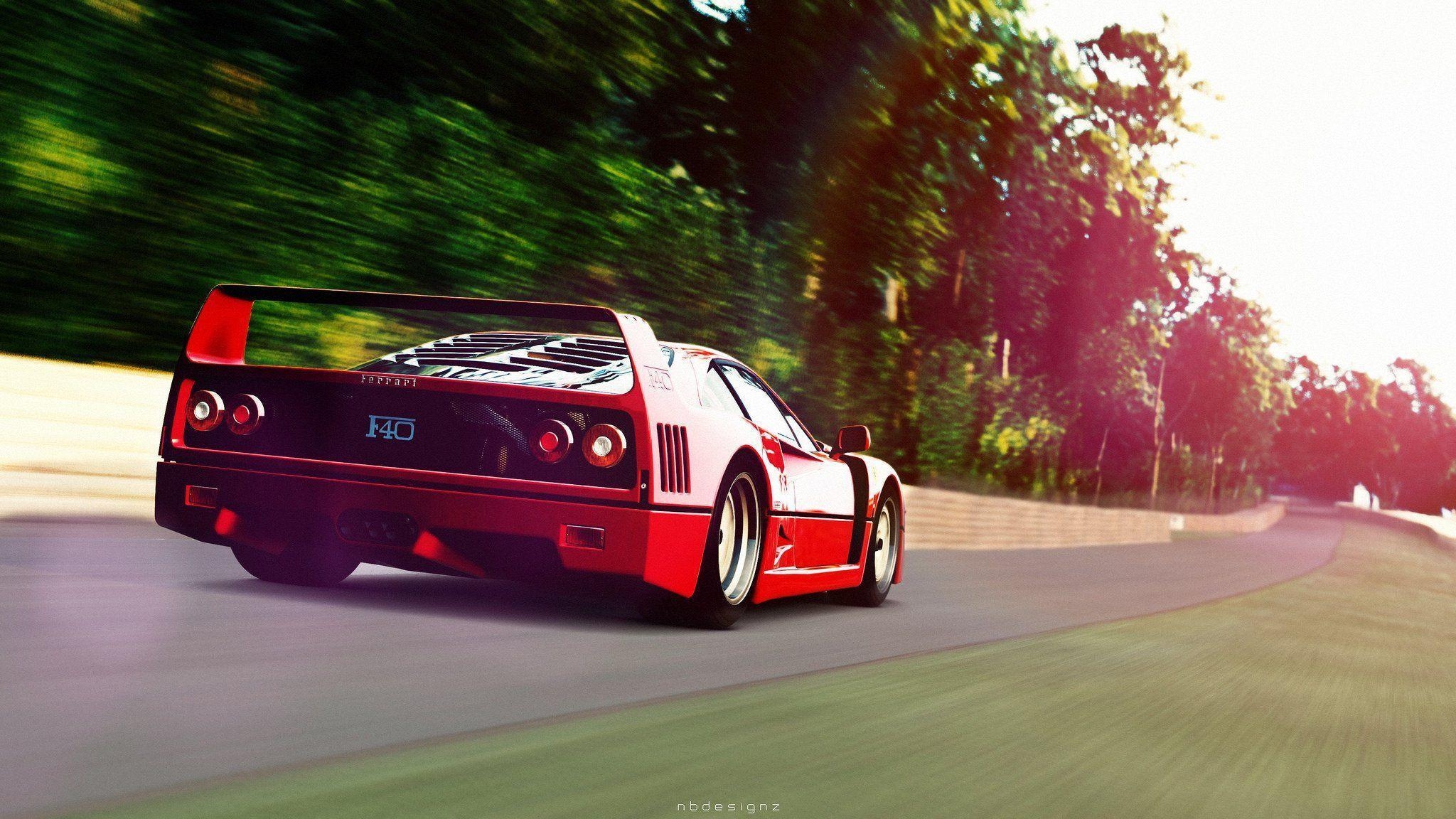 2050x1160 Ferrari F40 supercars cars red italia wallpaperx1152, Desktop