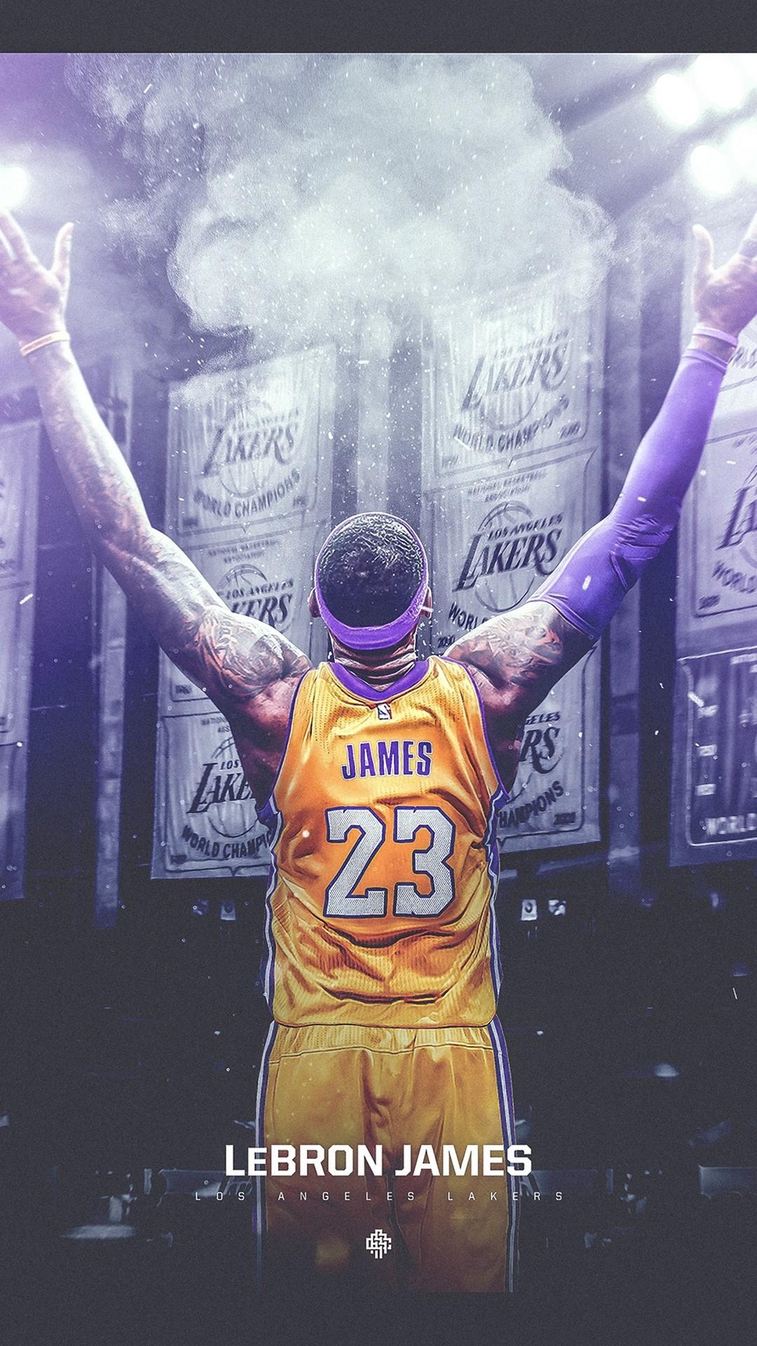 1080x1920 LeBron James LA Lakers HD Wallpaper For iPhone, Phone