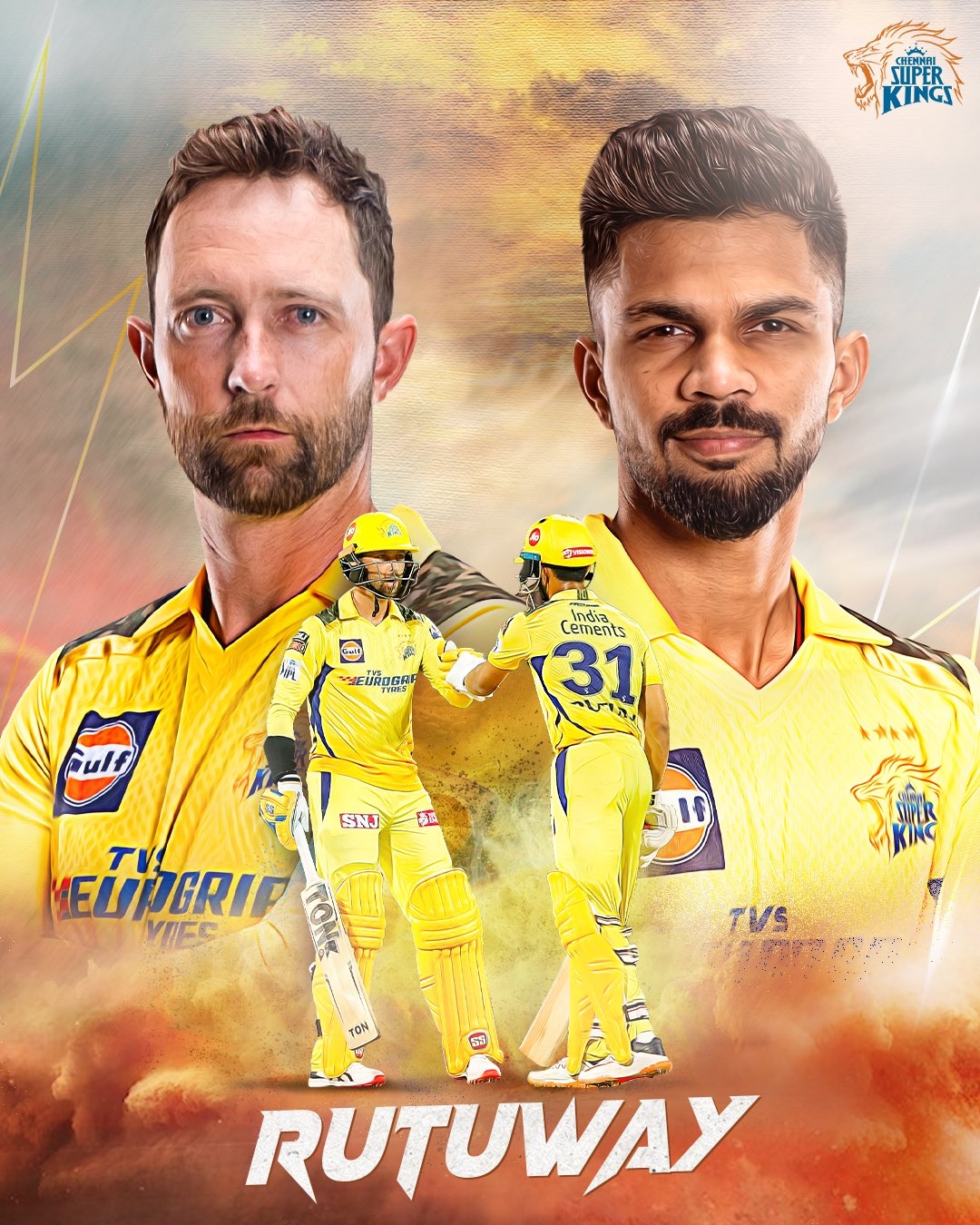 1080x1350 Chennai Super Kings of the pride with three, Phone