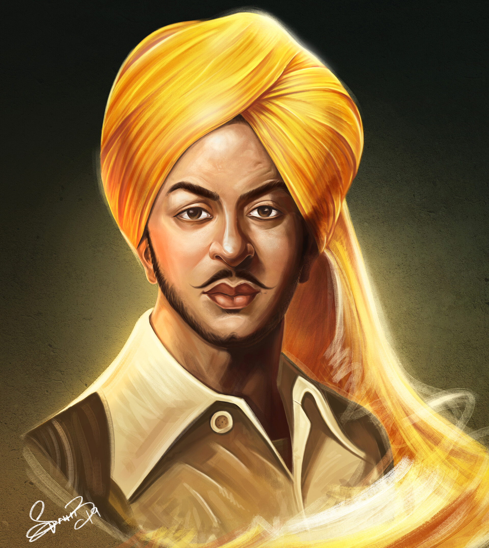 1920x2160 BHAGAT SINGH DIGITAL CONCEPT ART, Phone