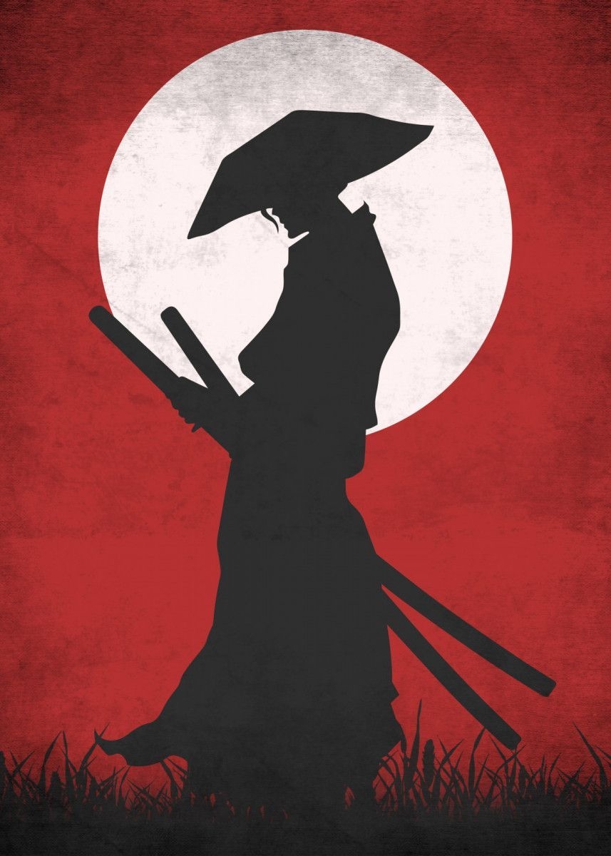 860x1200 Red Samurai' Poster by Eternal Art. Displate. Samurai artwork, Japanese art, Samurai art, Phone