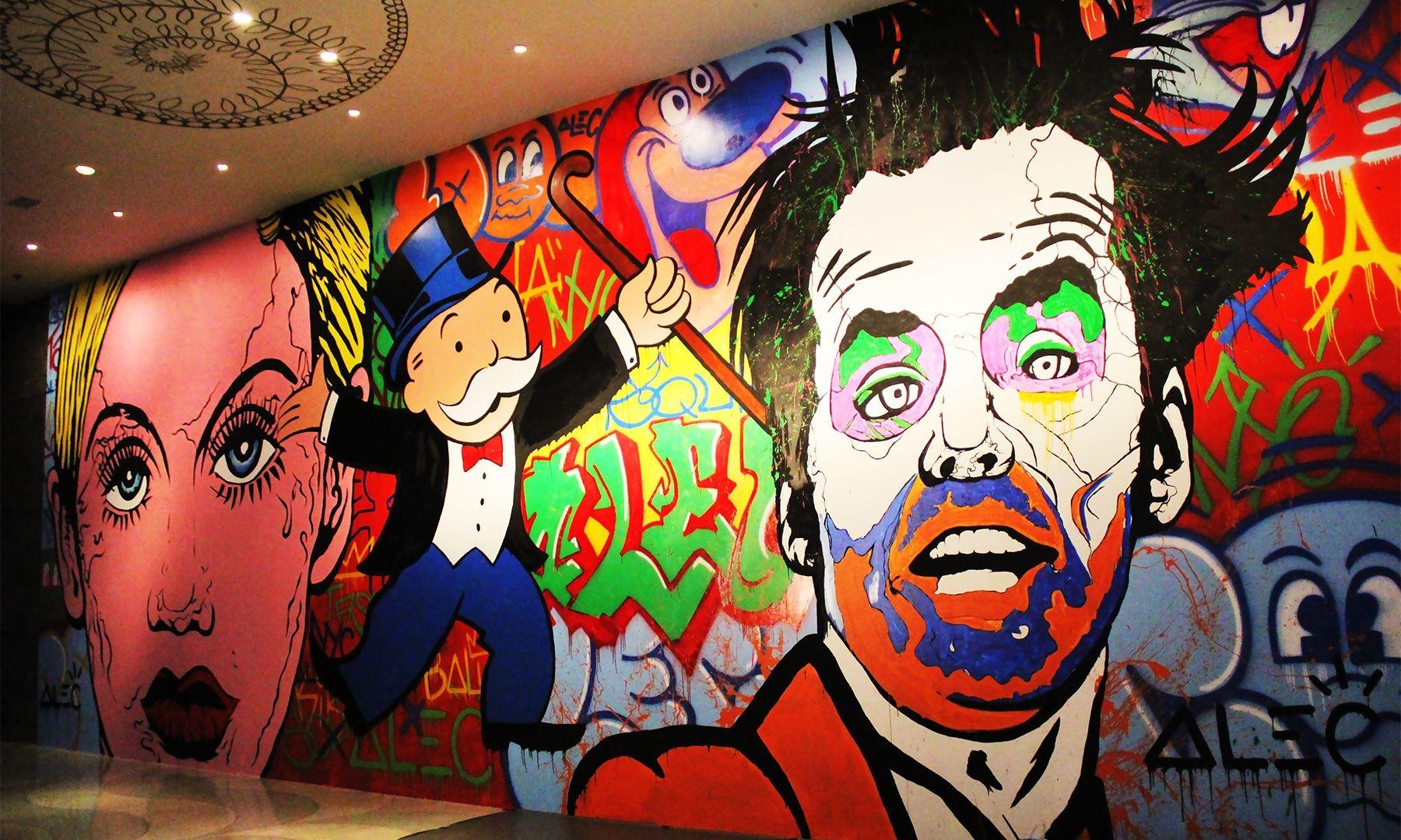 1800x1080 W HOTEL BALI: New York graffiti artist, Alec Monopoly does bespoke, Desktop