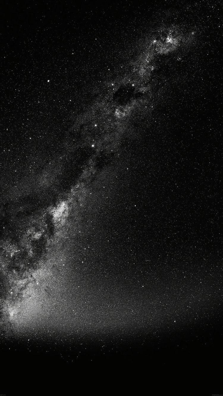 750x1340 Black and White Space Wallpaper, Phone