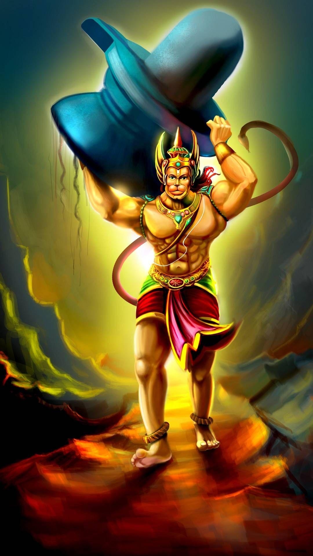 1080x1920 Lord Hanuman iPhone Wallpaper. Hanuman wallpaper, Lord hanuman, Phone