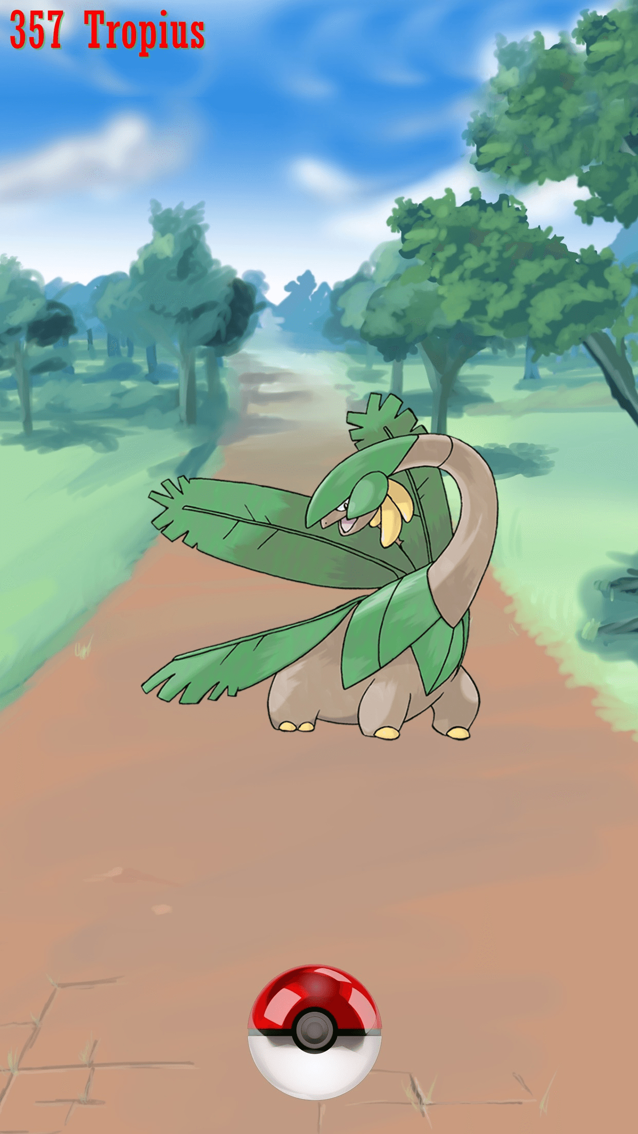 1250x2210 Street Pokeball Tropius, Phone