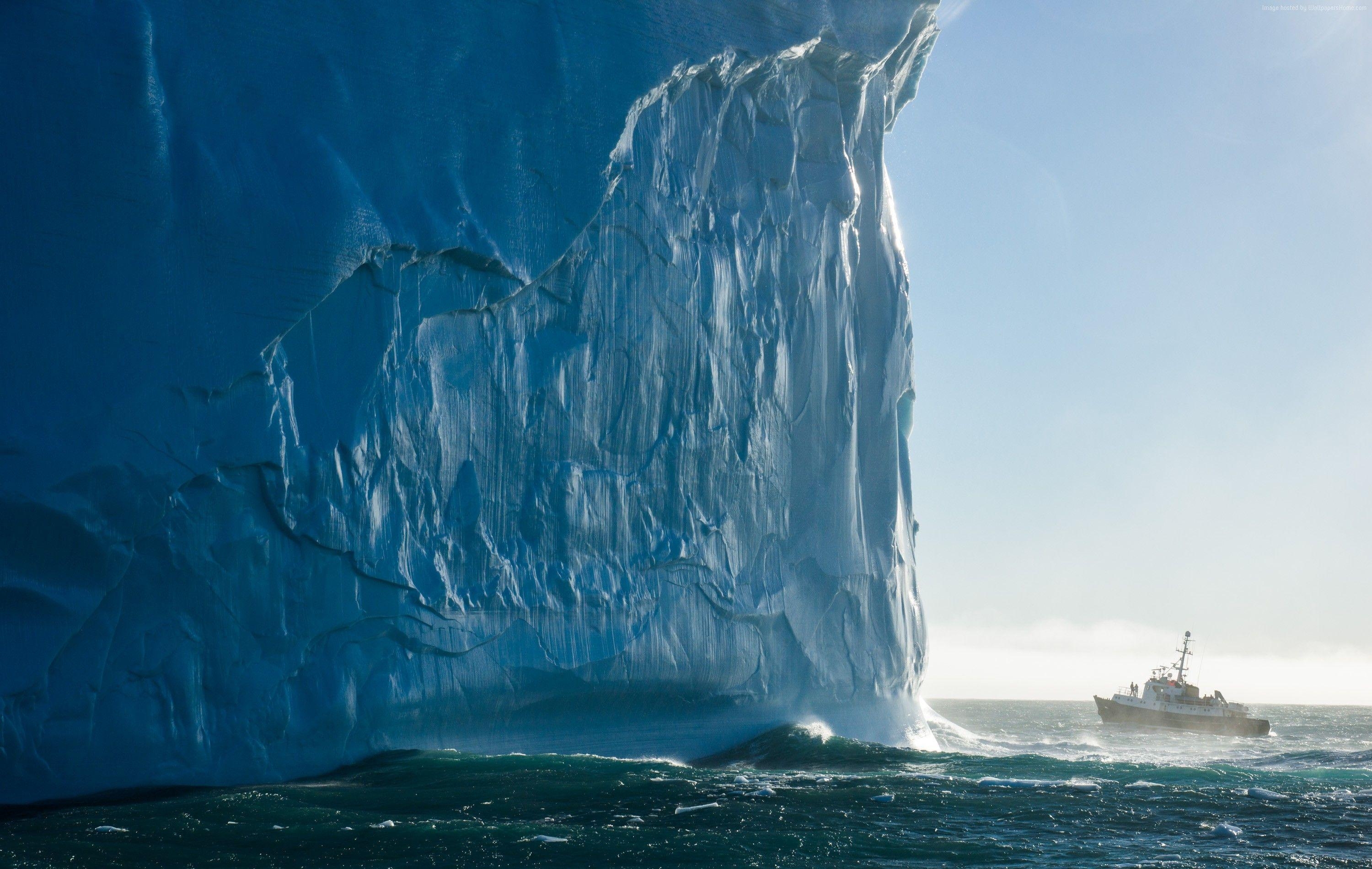 3000x1910 Wallpaper Iceberg, 4k, HD wallpaper, South Georgia, Atlantic Ocean, Desktop