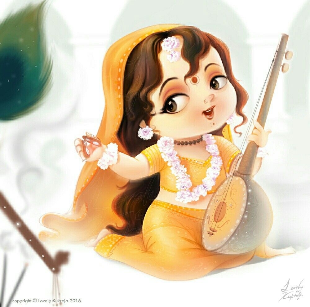 1000x990 Mirabai ॐ (Artist Lovely Kukreja). Krishna art, Cute krishna, Krishna, Desktop