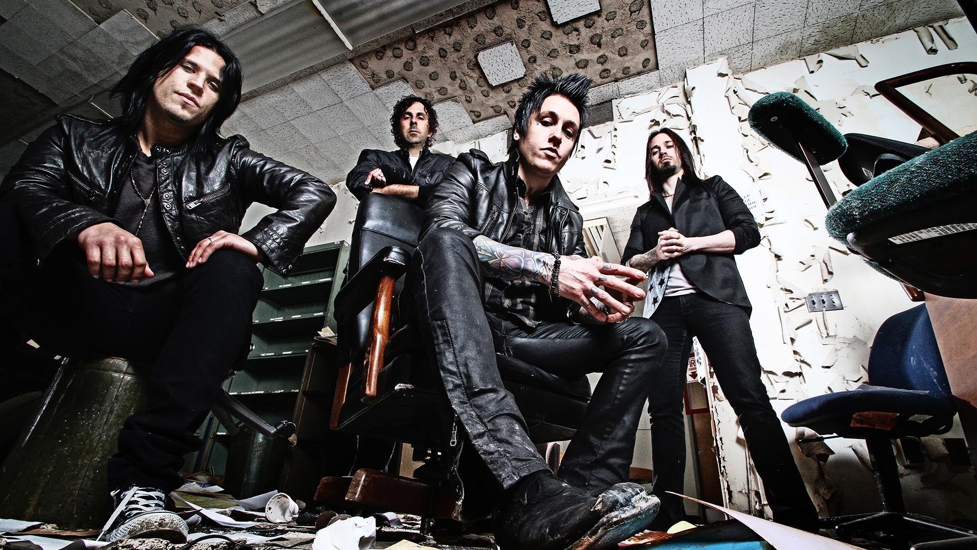 1920x1080 Download Wallpaper  papa roach, graphics, band, armchairs, Desktop