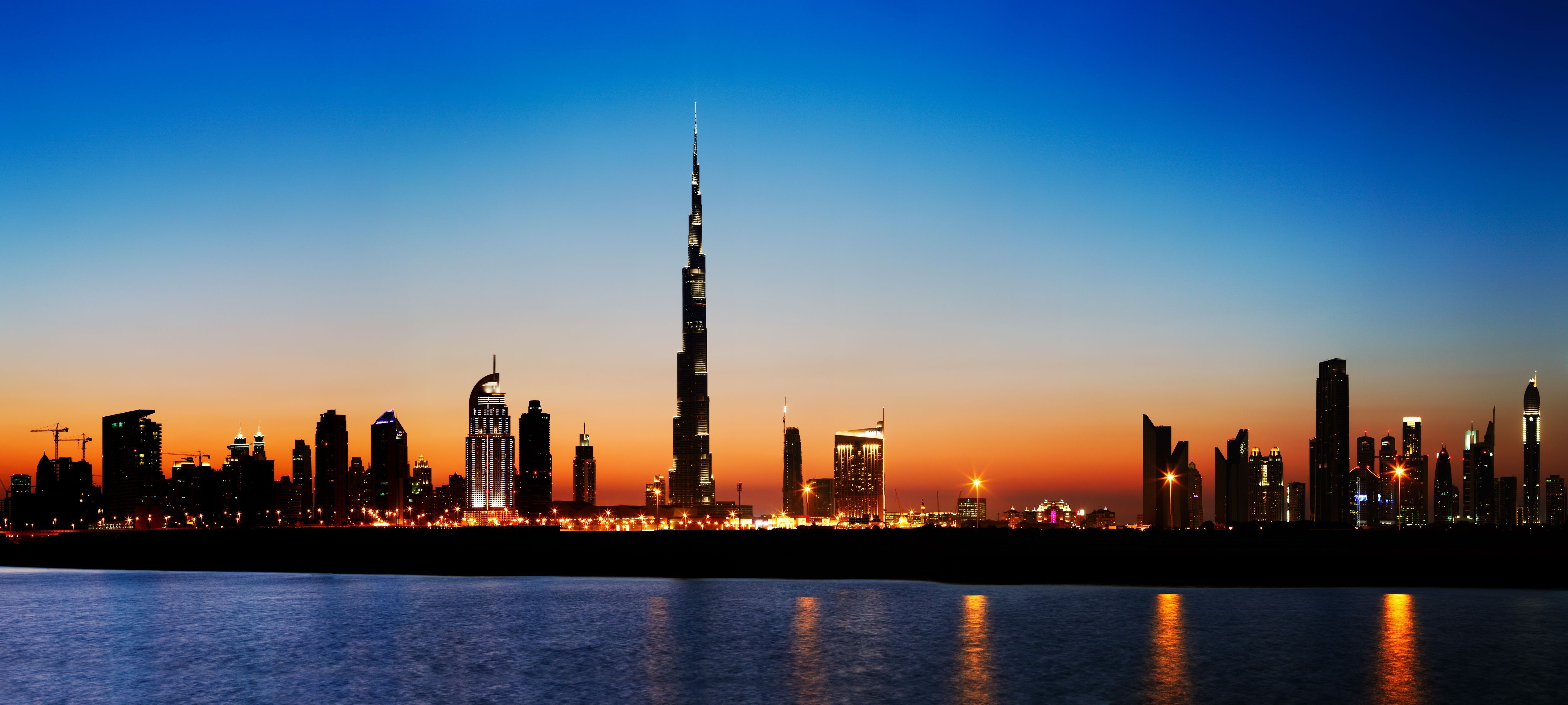 5000x2250 Dubai Skyline HD Wallpaper Free Dubai Skyline HD Background, Dual Screen