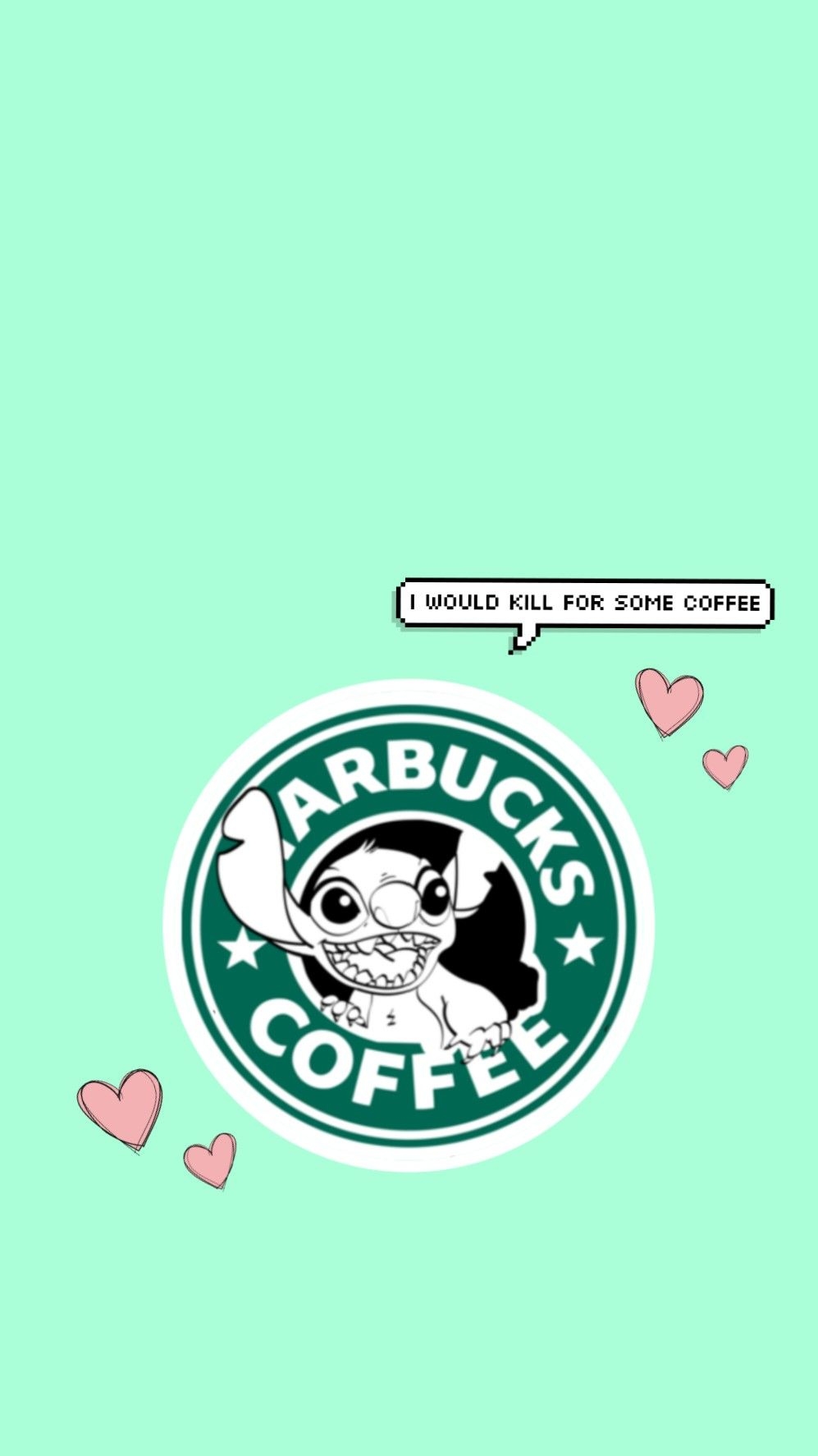 1000x1780 stitch starbucks disney coffee Image, Phone