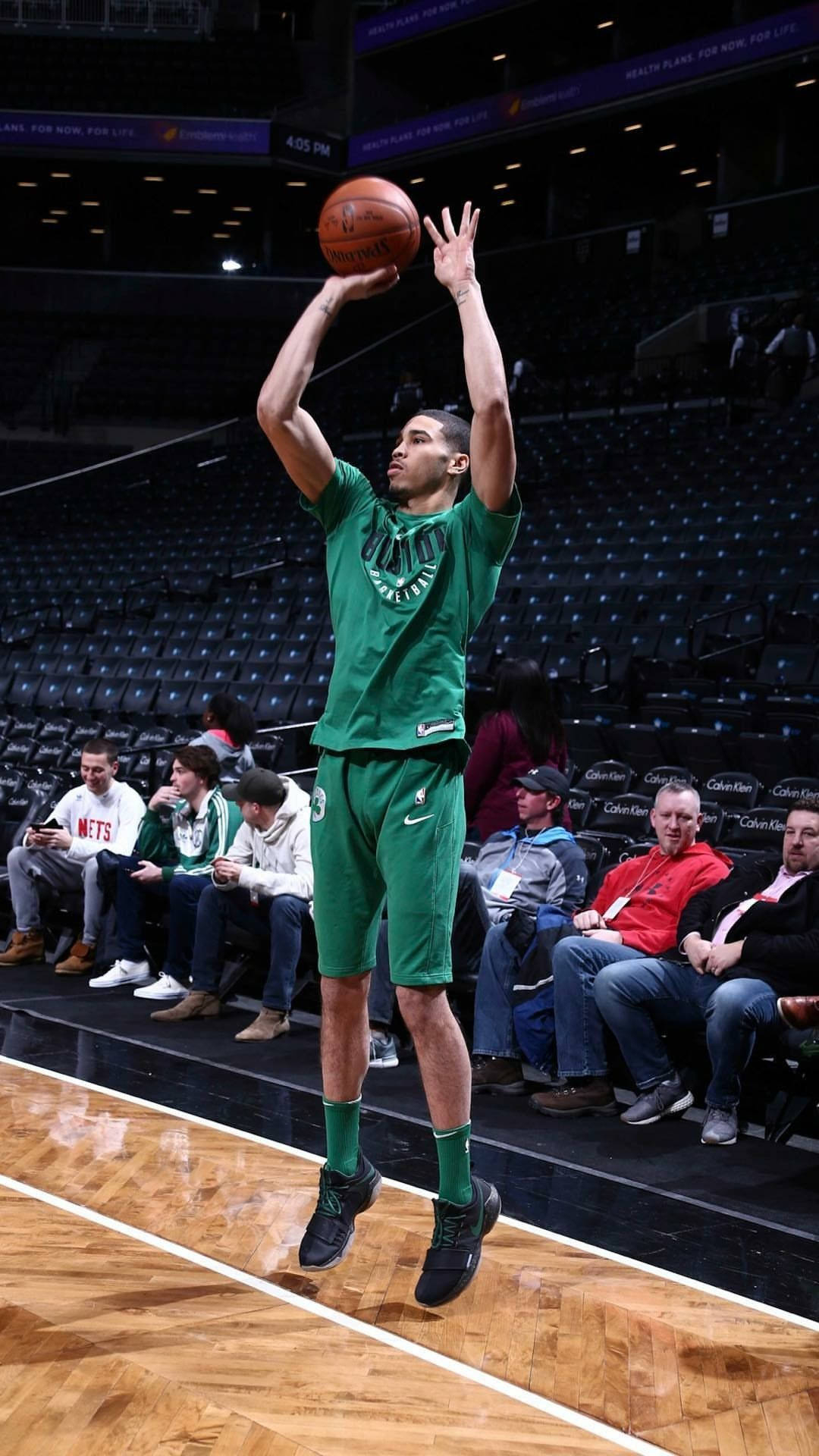 1080x1920 Download Jayson Tatum Green Practice Uniform Wallpaper, Phone