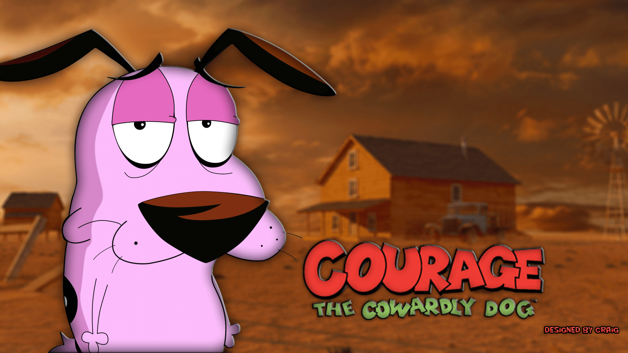 2050x1160 Courage The Cowardly Dog Wallpaper, Desktop