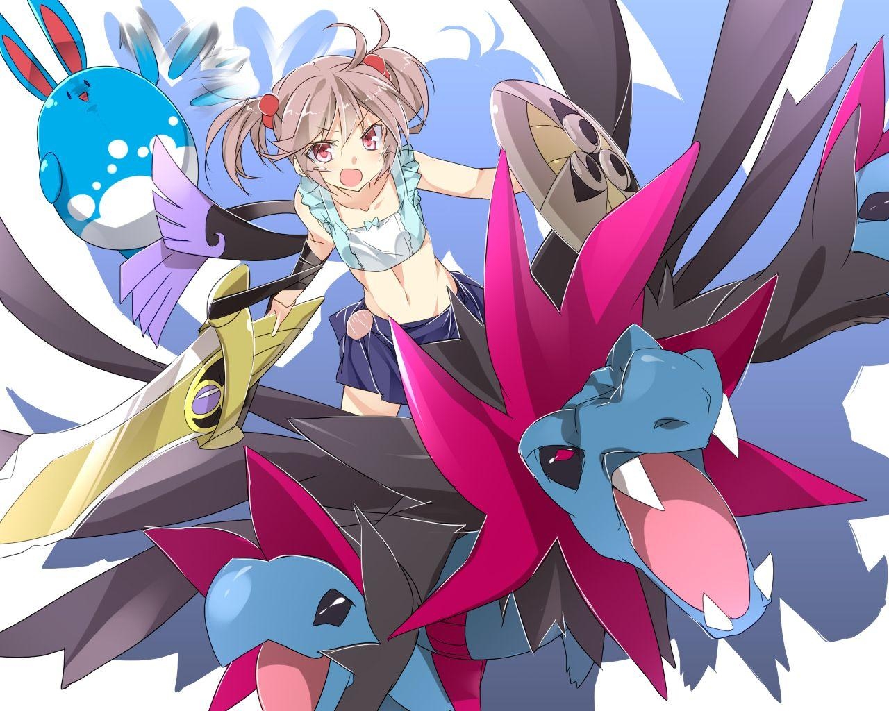 1280x1030 aegislash, azumarill, hydreigon, and sazanami kantai collection, Desktop