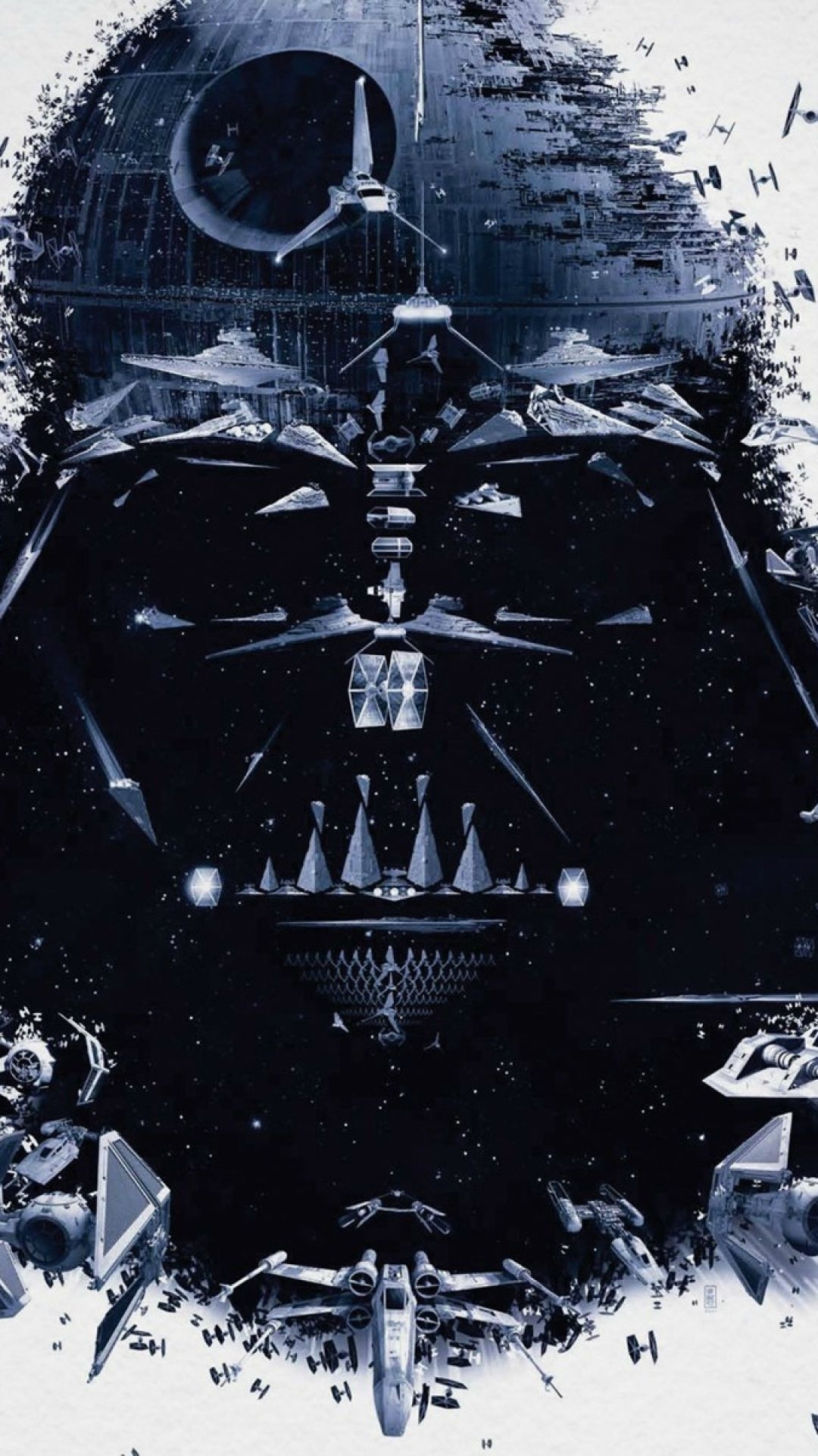 1080x1920 Star Wars Darth Vader Spaceships Android Wallpaper free download, Phone