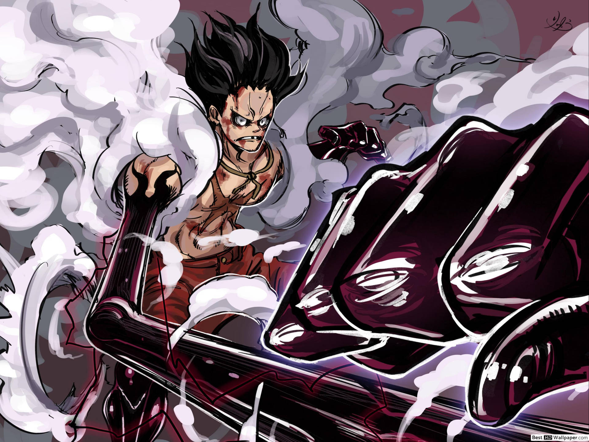 1920x1440 Download free Luffy Gear 4 Exhausted, Desktop