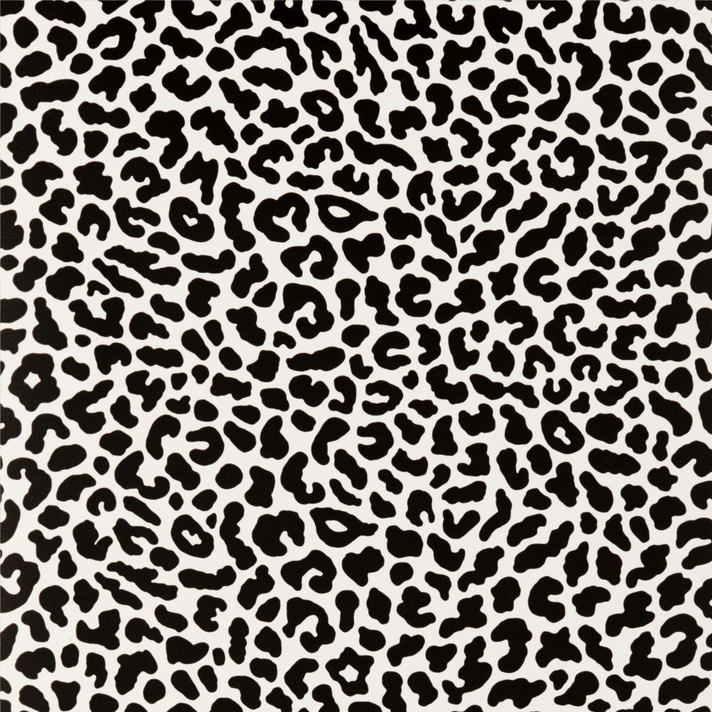 1000x1000 Leopold Print Black White Wallpaper 01. Serendipity, Phone