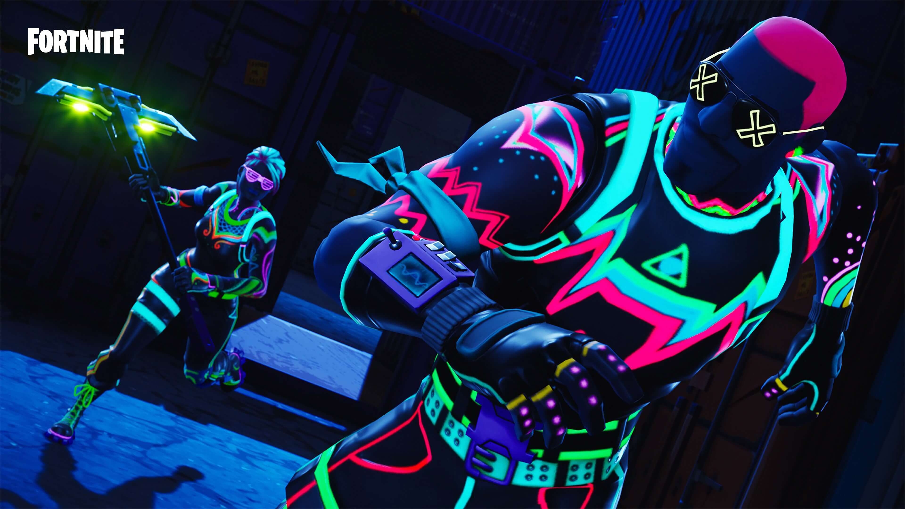 3840x2160 Fortnite Neon Skins Widescreen Wallpaper 64051 px, Desktop