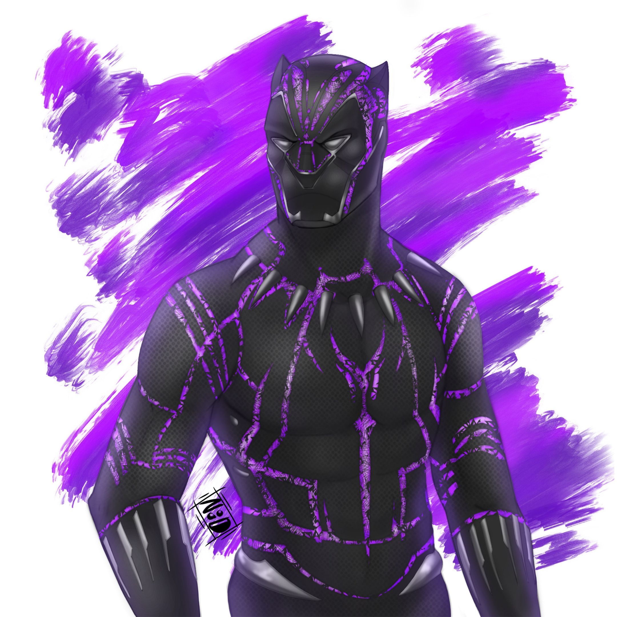 2250x2160 Download 2248x2248 wallpaper black panther, superhero, fan artwork, Desktop