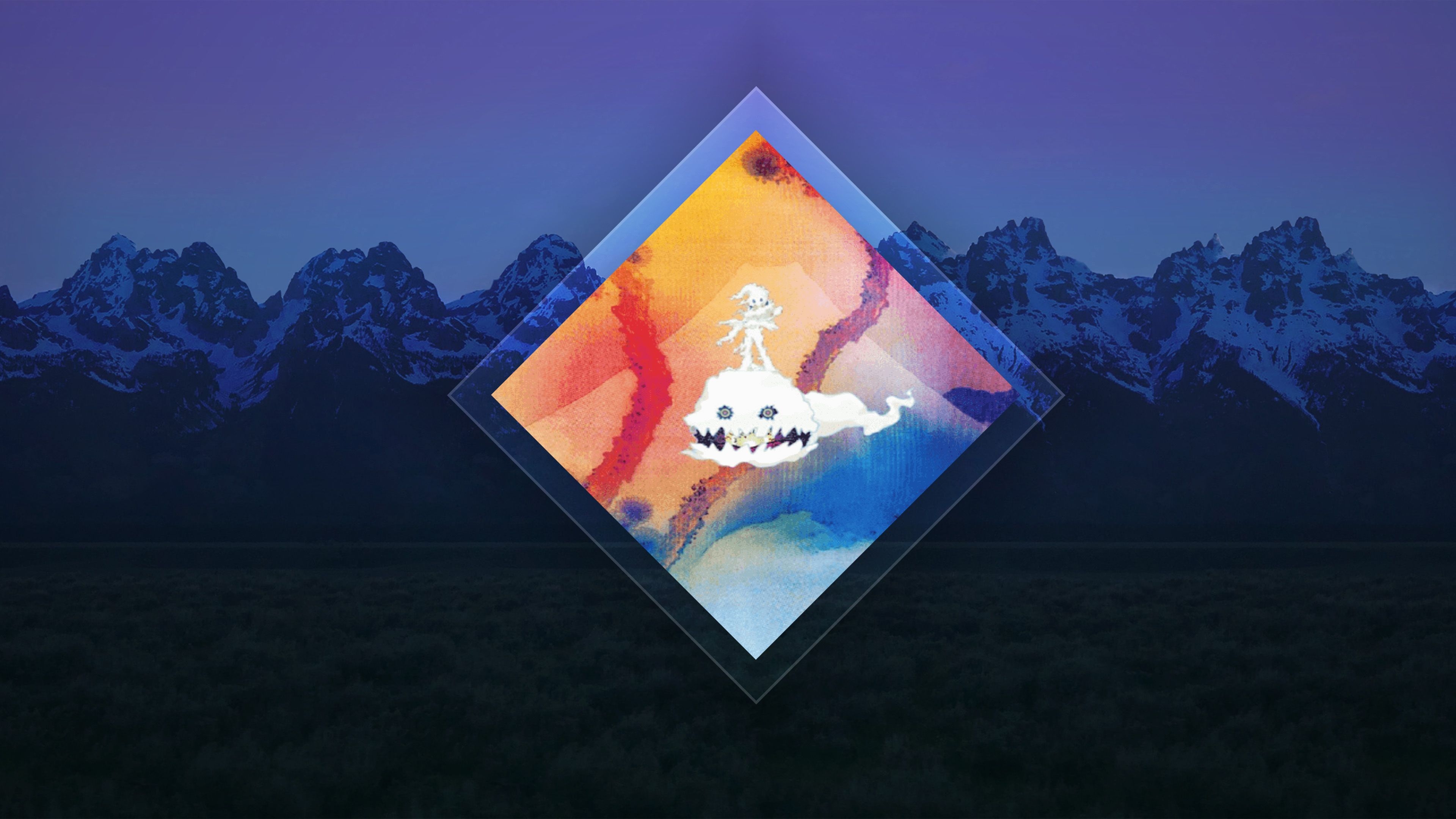 3840x2160 Kanye West Kids See Ghost Album Cover Art Wallpaper HD 1920 x Ye Wyoming Album Art Wallpaper. Ghost album, Album cover art, Kanye west kids, Desktop