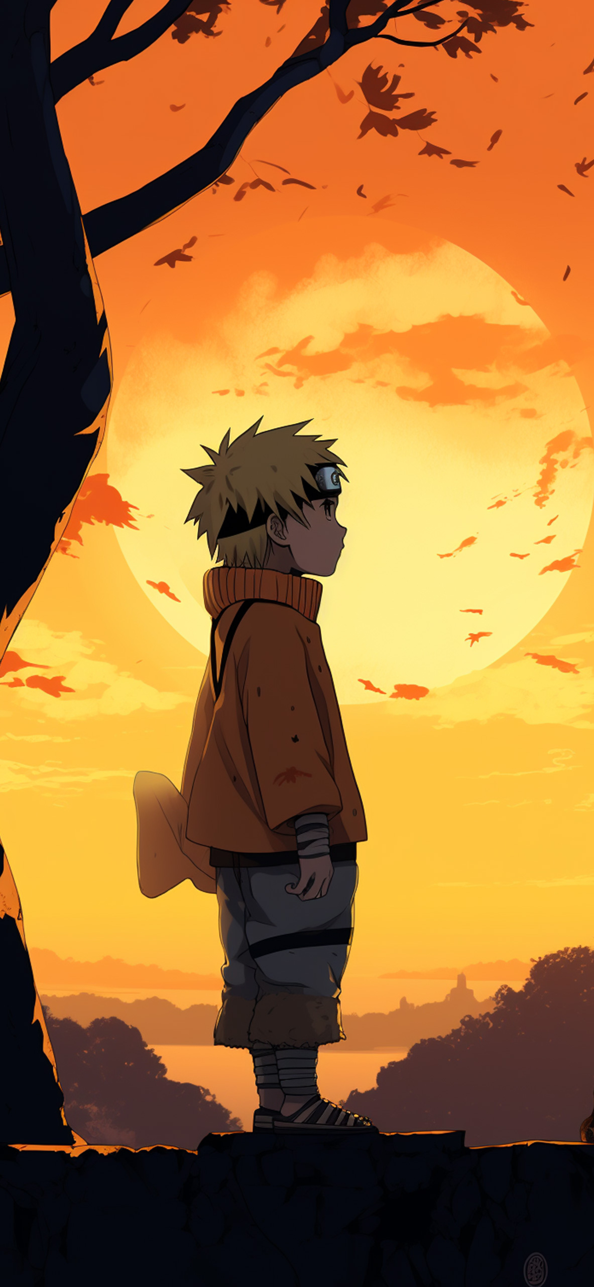 1190x2560 Kid Naruto & Sun Wallpaper Naruto Wallpaper for iPhone, Phone