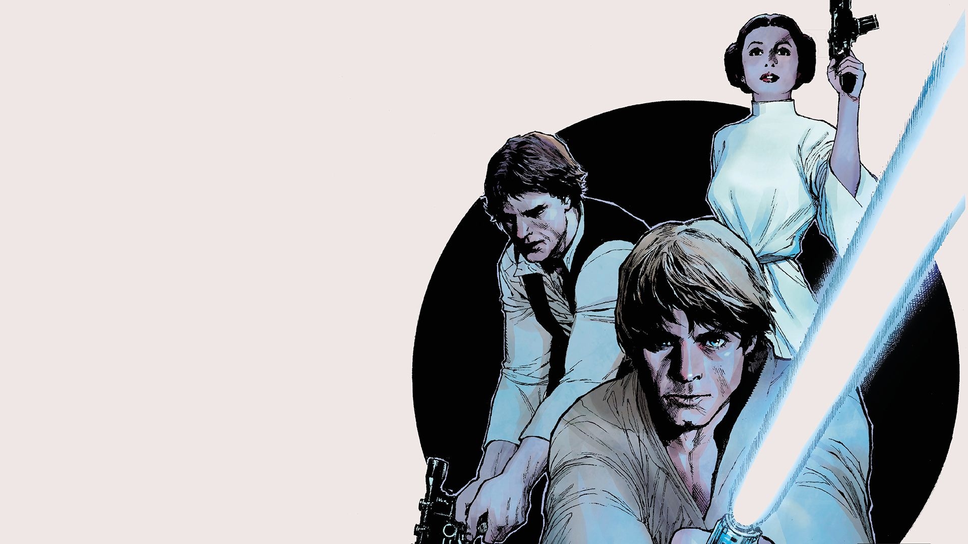 1920x1080 Han Solo, Luke Skywalker, Princess Leia, Star Wars HD Wallpaper & Background • 35299 • Wallur, Desktop