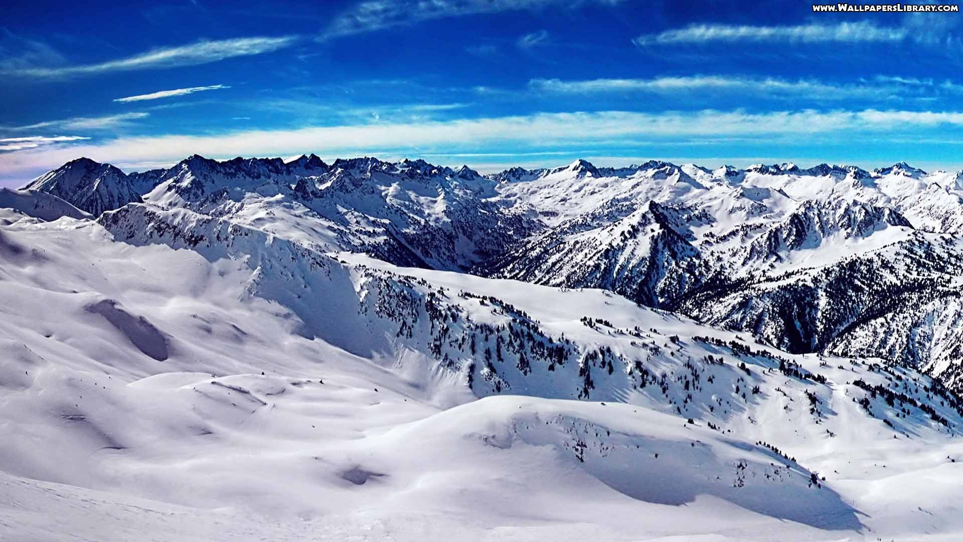 1920x1080 Snow Mountain Scenery Wallpaper, Desktop