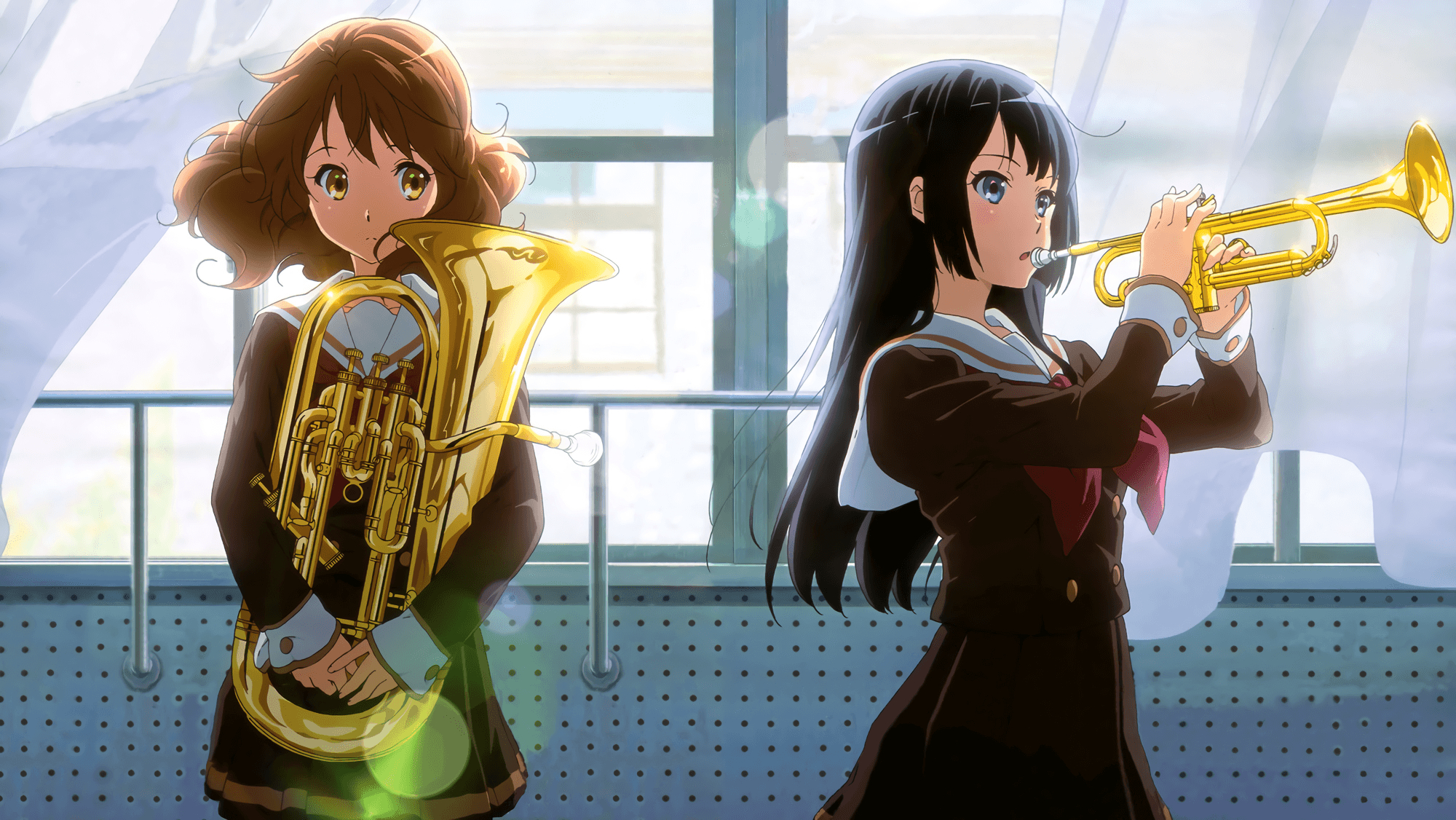 2000x1130 Download  Hibike! Euphonium, Oumae Kumiko, Kousaka Reina, Desktop