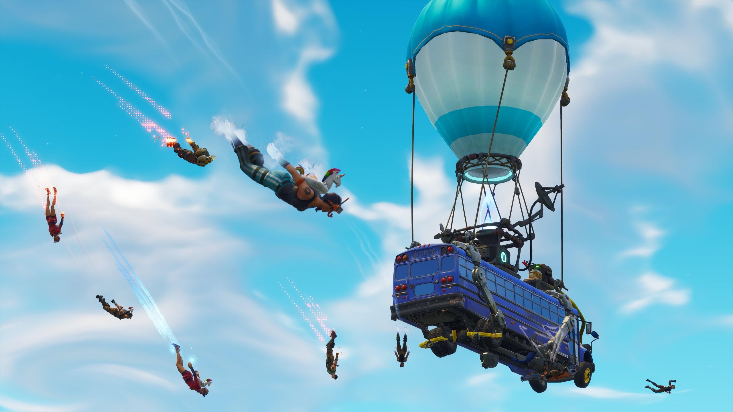 2560x1440 Battle Bus Wallpaper, Desktop