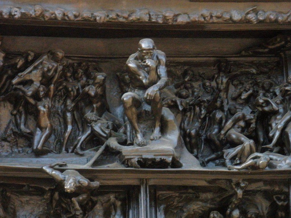 1030x770 Panoramio of The Thinker at the Gates of Hell, Desktop