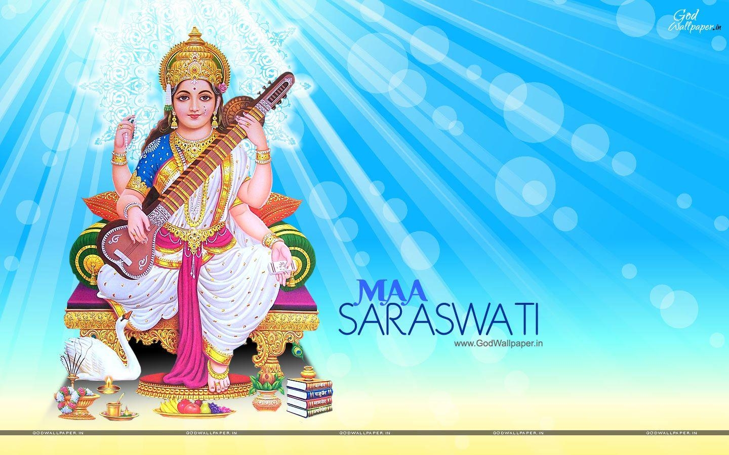 1440x900 Saraswati Devi Wallpaper Free Download, Desktop