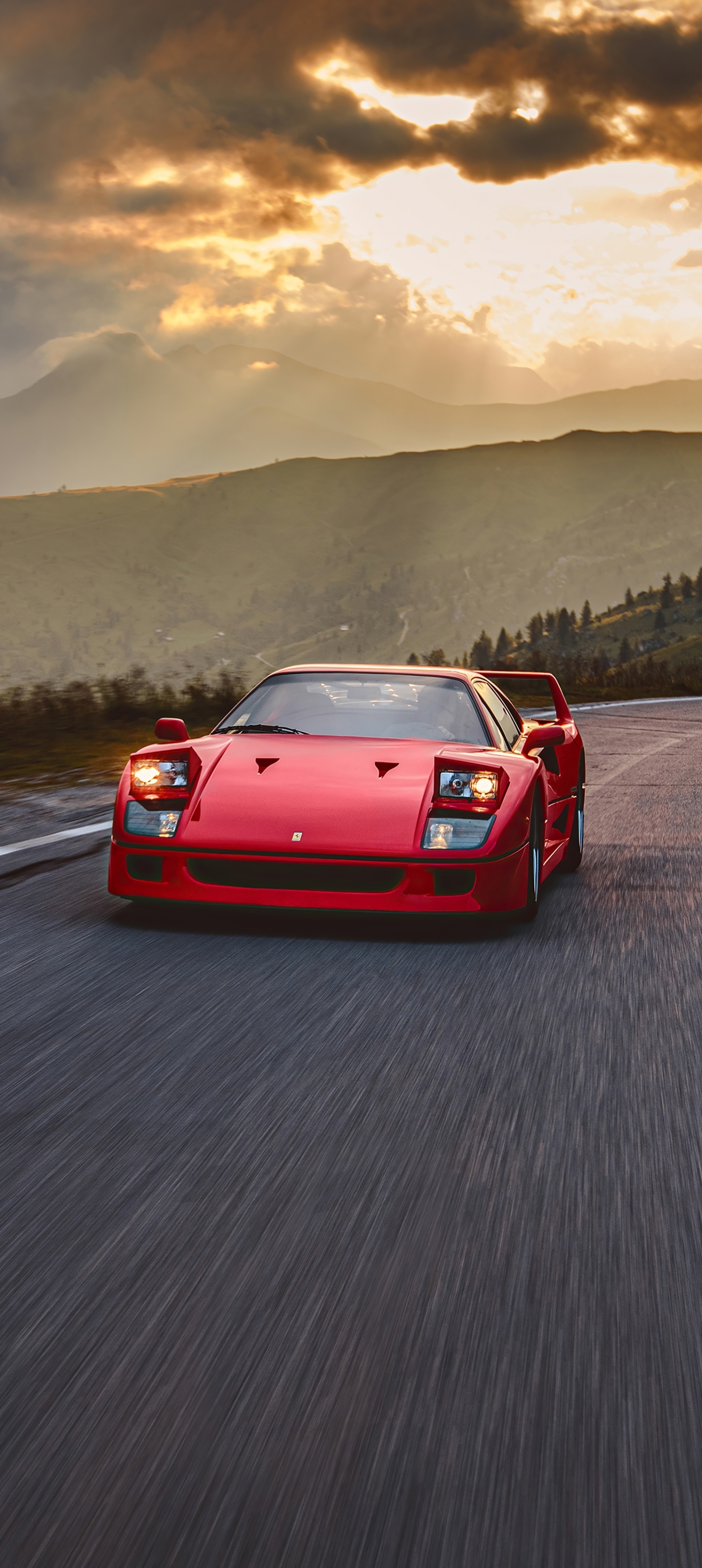 1440x3220 Ferrari F40 Mobile Walls, Phone