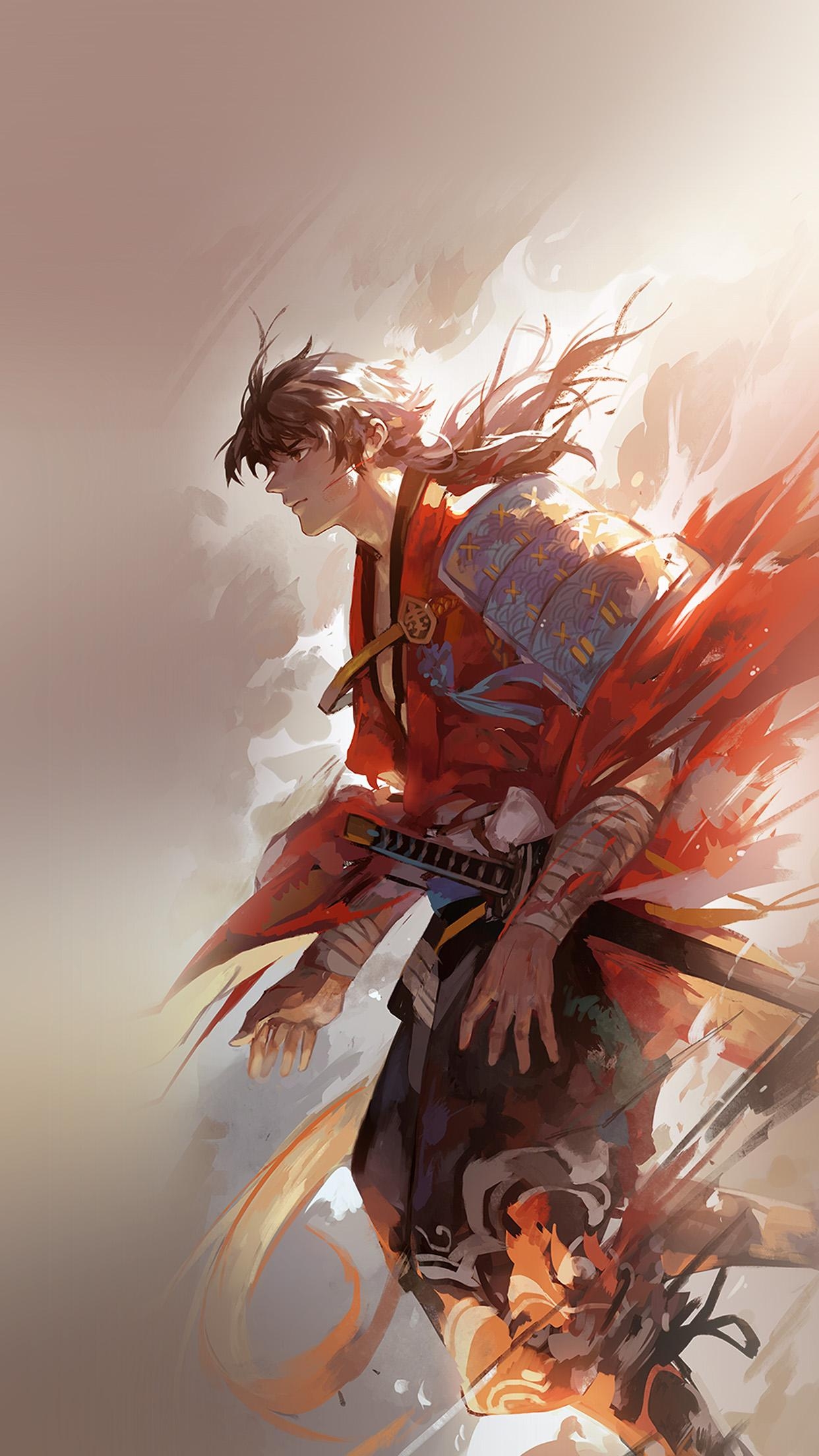 1250x2210 Hanyijie Hero Red Handsomeillustration Art Anime Android, Phone