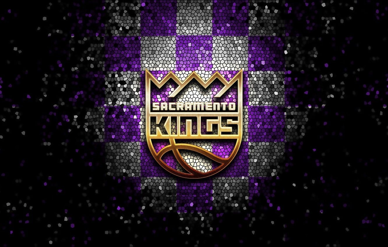 1340x850 Wallpaper wallpaper, sport, logo, basketball, NBA, Sacramento Kings, glitter, checkered image for desktop, section спорт, Desktop