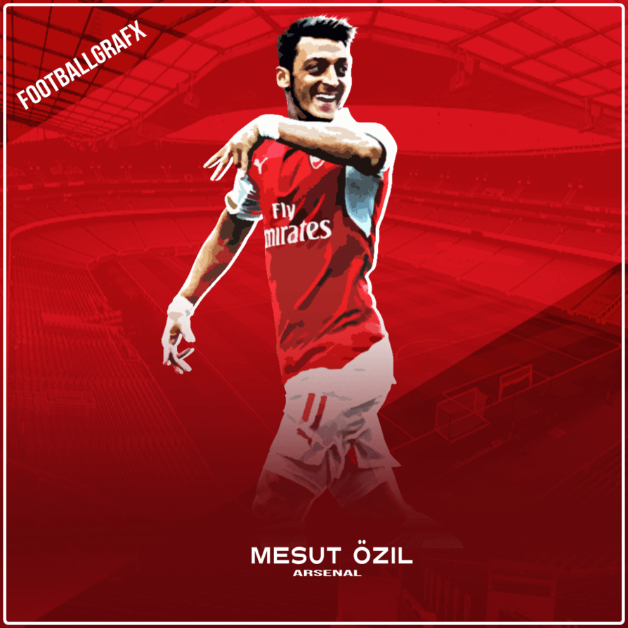 900x900 Mesut Ozil Arsenal - @footballgrafx, Phone