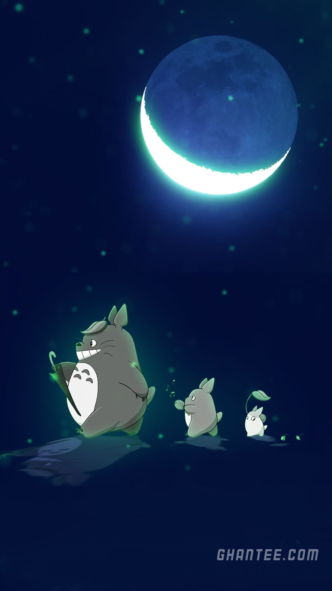 1080x1920 studio ghibli totoro cartoon phone background, Phone