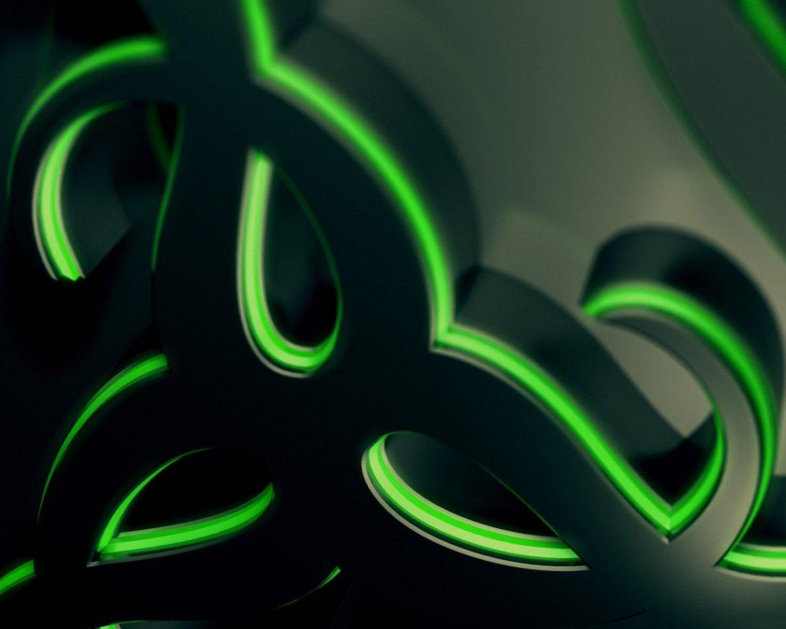 1130x910 Abstract green and black wallpaper, Desktop