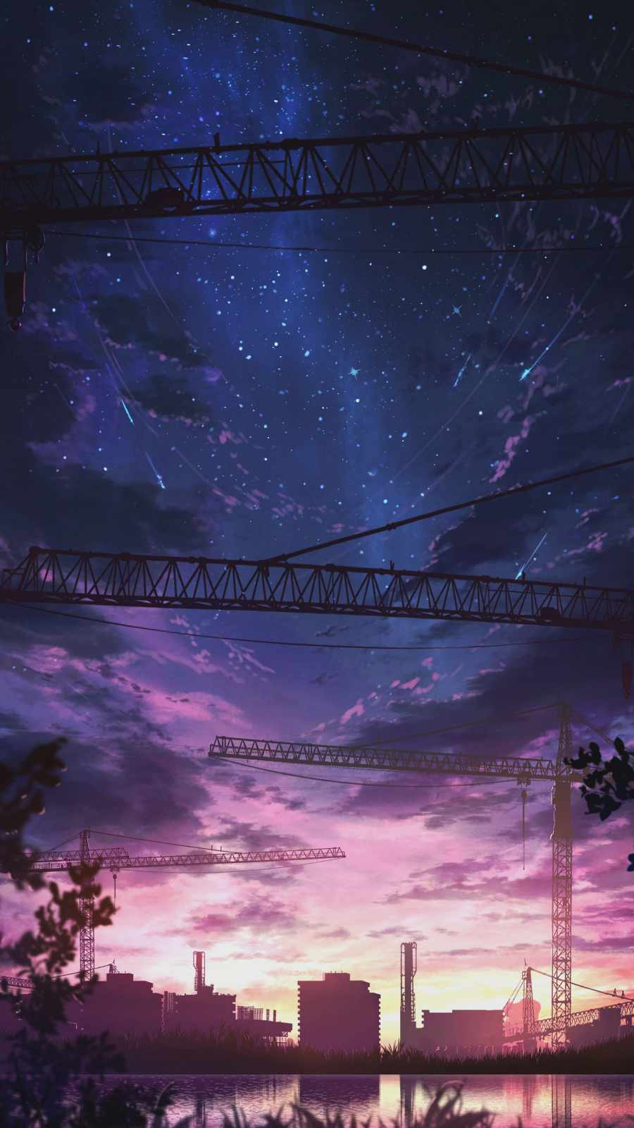 900x1600 City Construction Anime IPhone Wallpaper Wallpaper, iPhone Wallpaper. Anime scenery wallpaper, Anime background wallpaper, Fantasy art landscapes, Phone