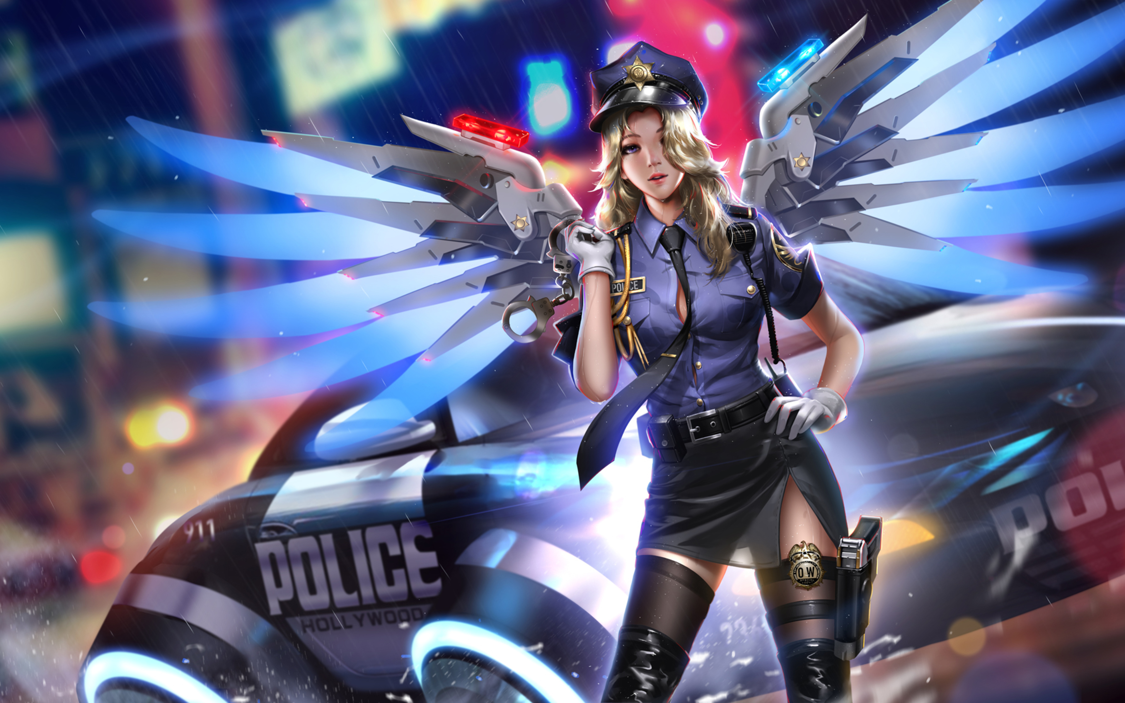 3840x2400 Police Girl Mercy Overwatch 2018 HD 4k HD 4k Wallpaper, Image, Background, Photo and Picture, Desktop